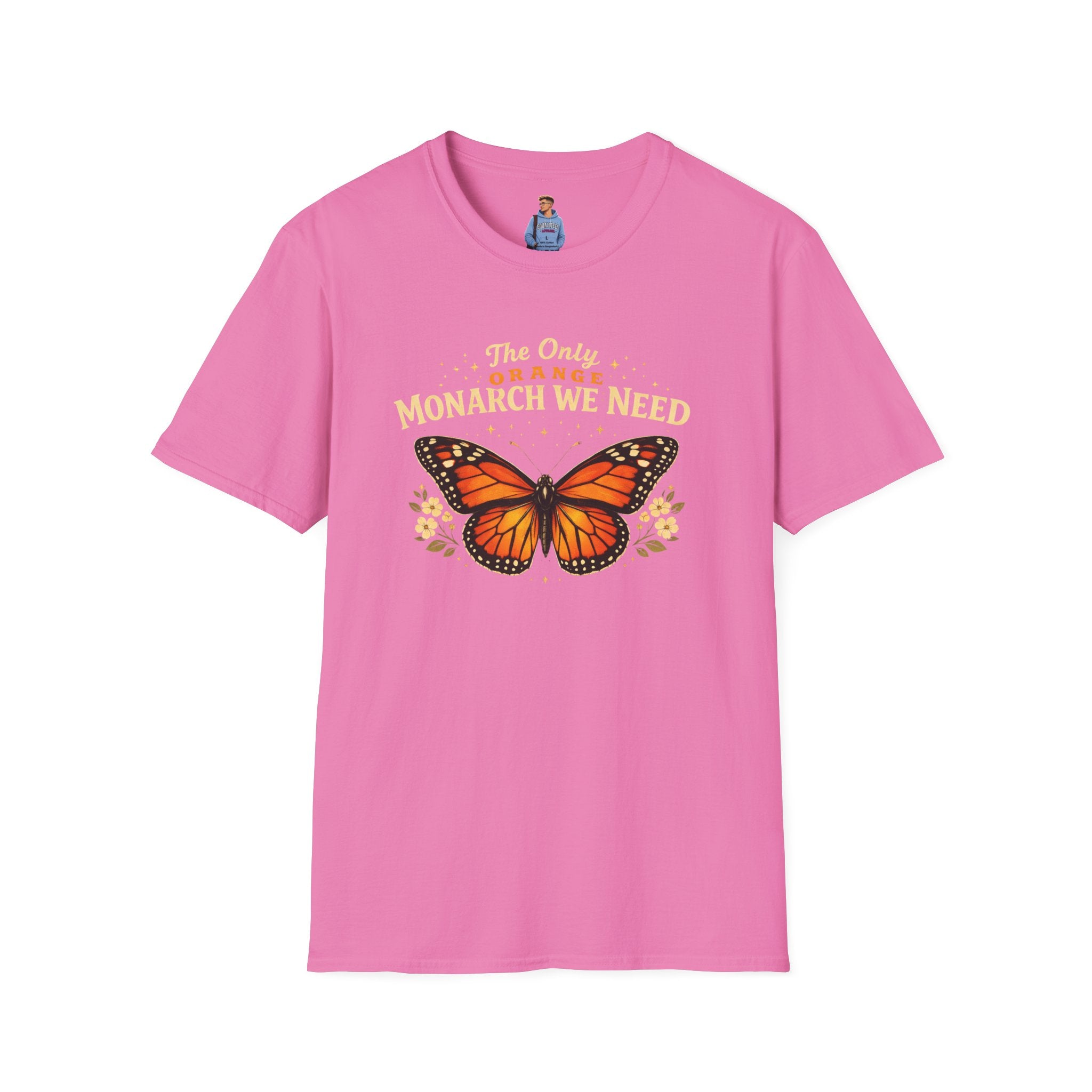 Monarch Butterfly T-Shirt — "The Only Orange Monarch We Need" No Kings Tee
