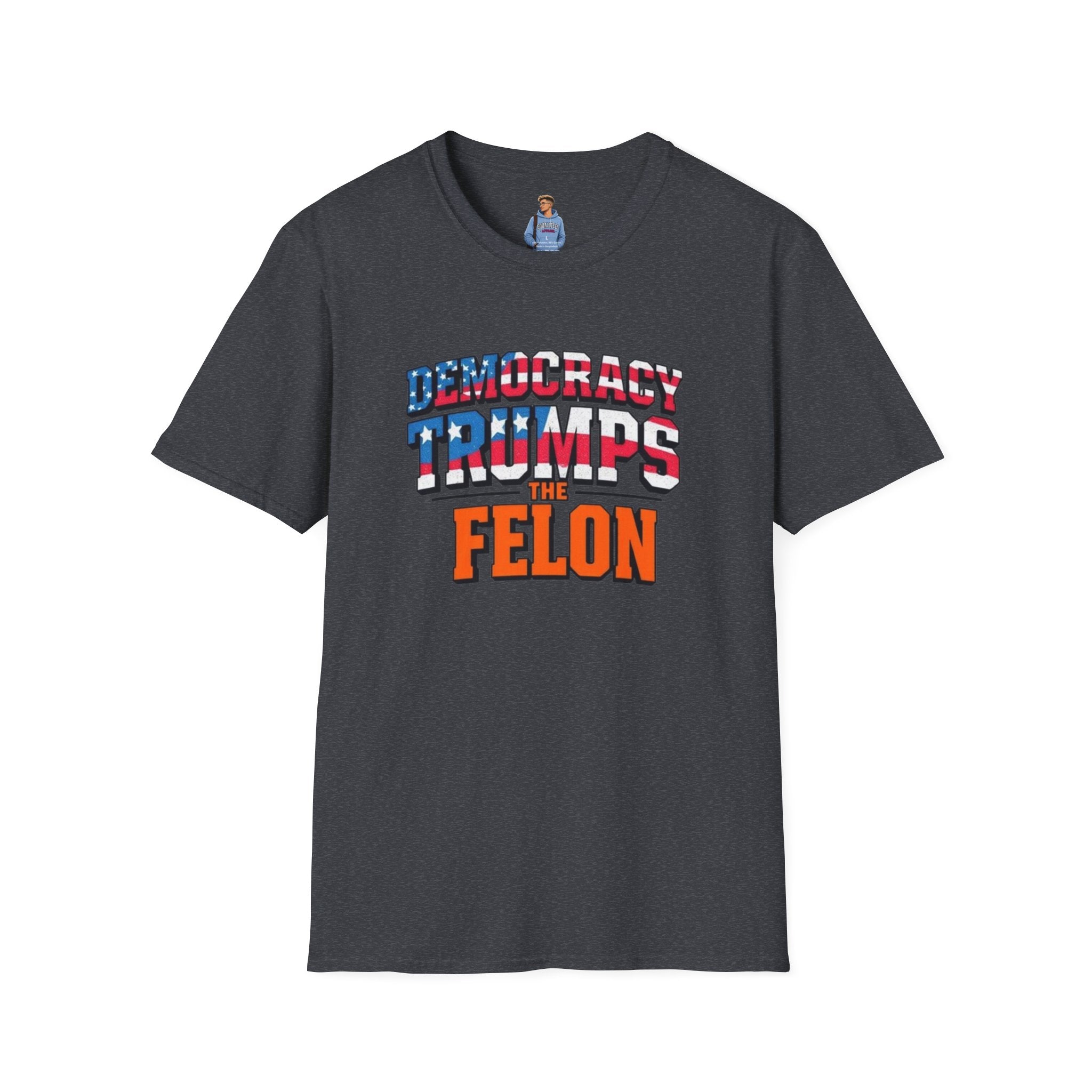Democracy Trumps the Felon Graphic Tee