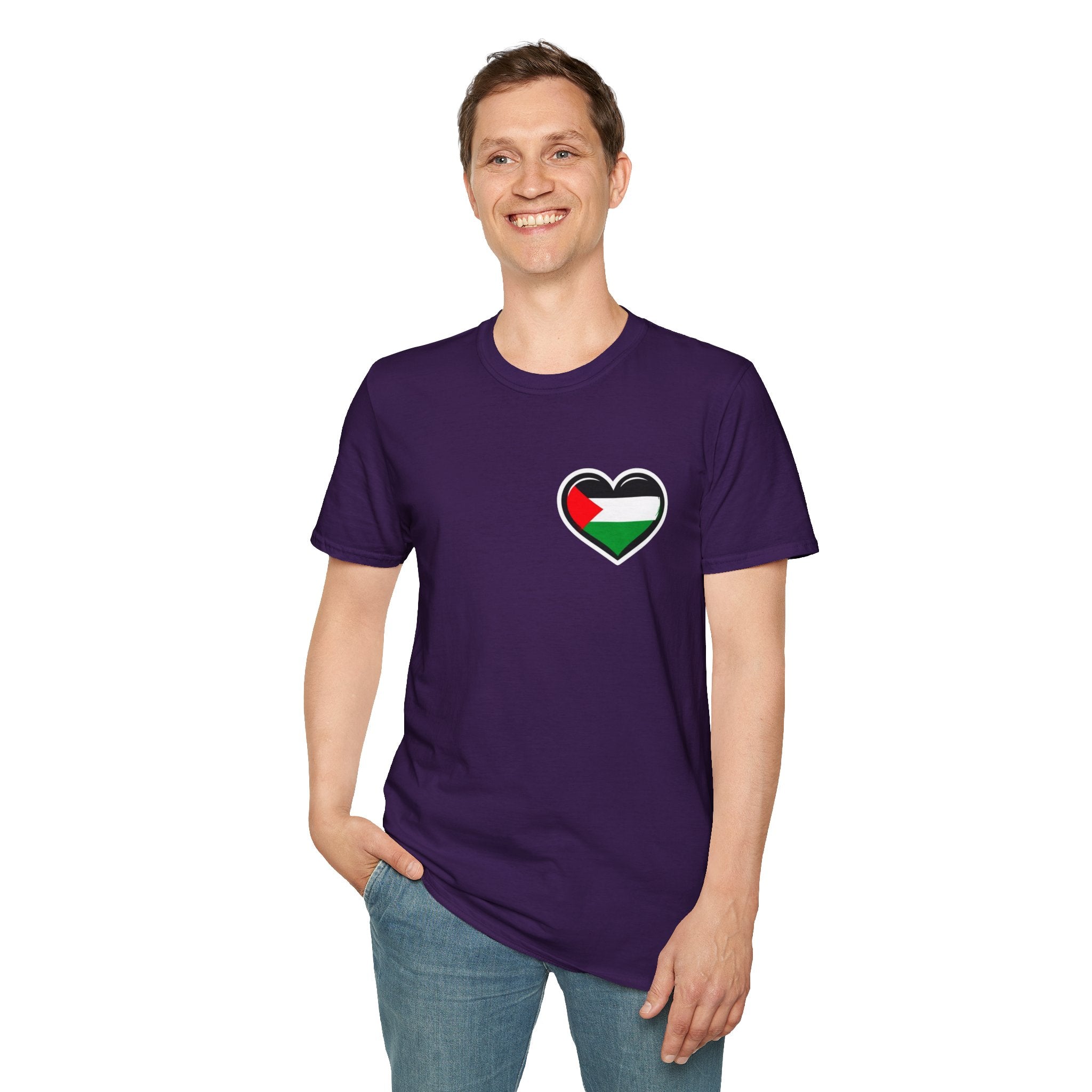 Camiseta unisex de estilo suave: "Apoya a Gaza y todos somos Palestina".