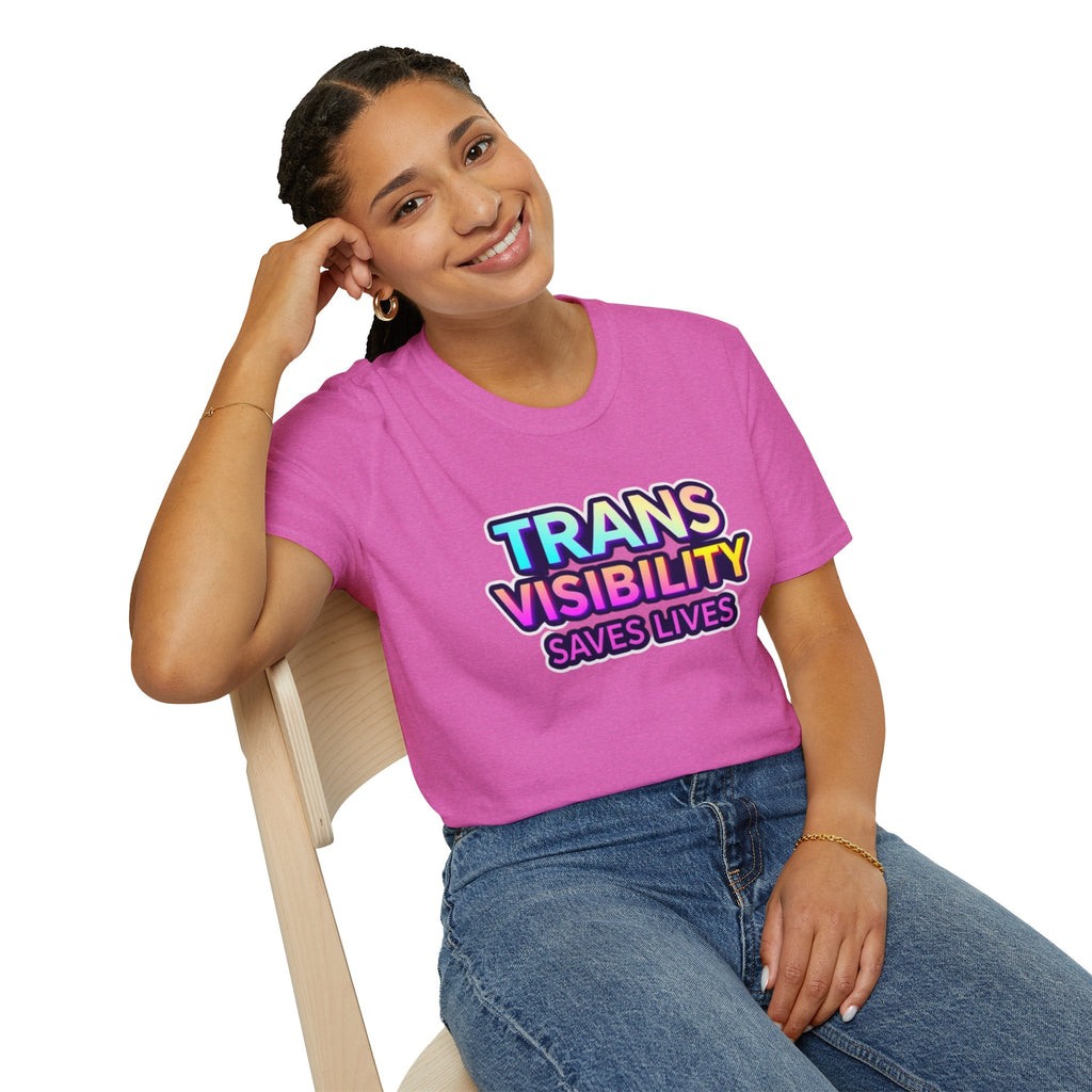 Trans Visibility Saves Lives Statement T-shirt