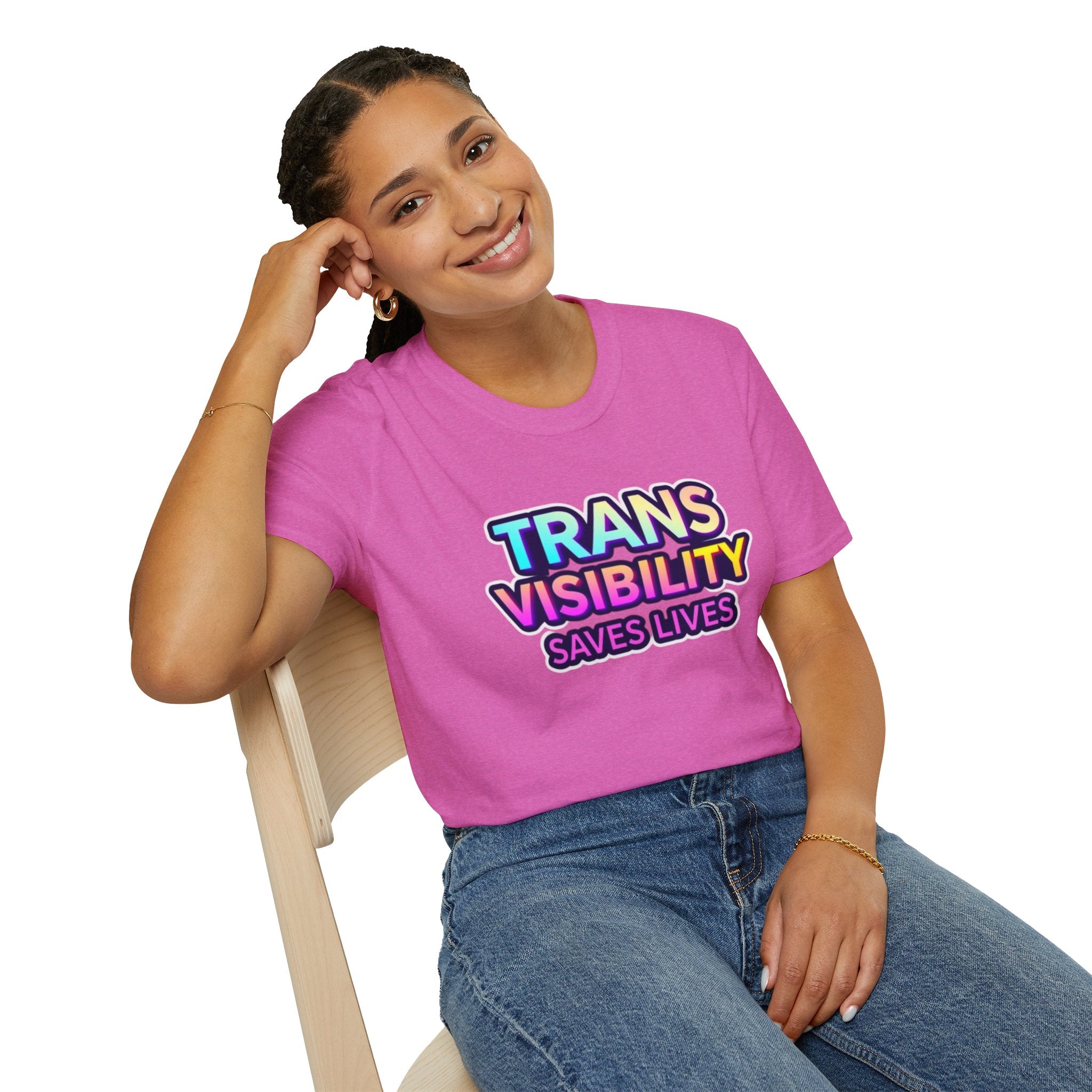 Trans Visibility Saves Lives Statement T-shirt