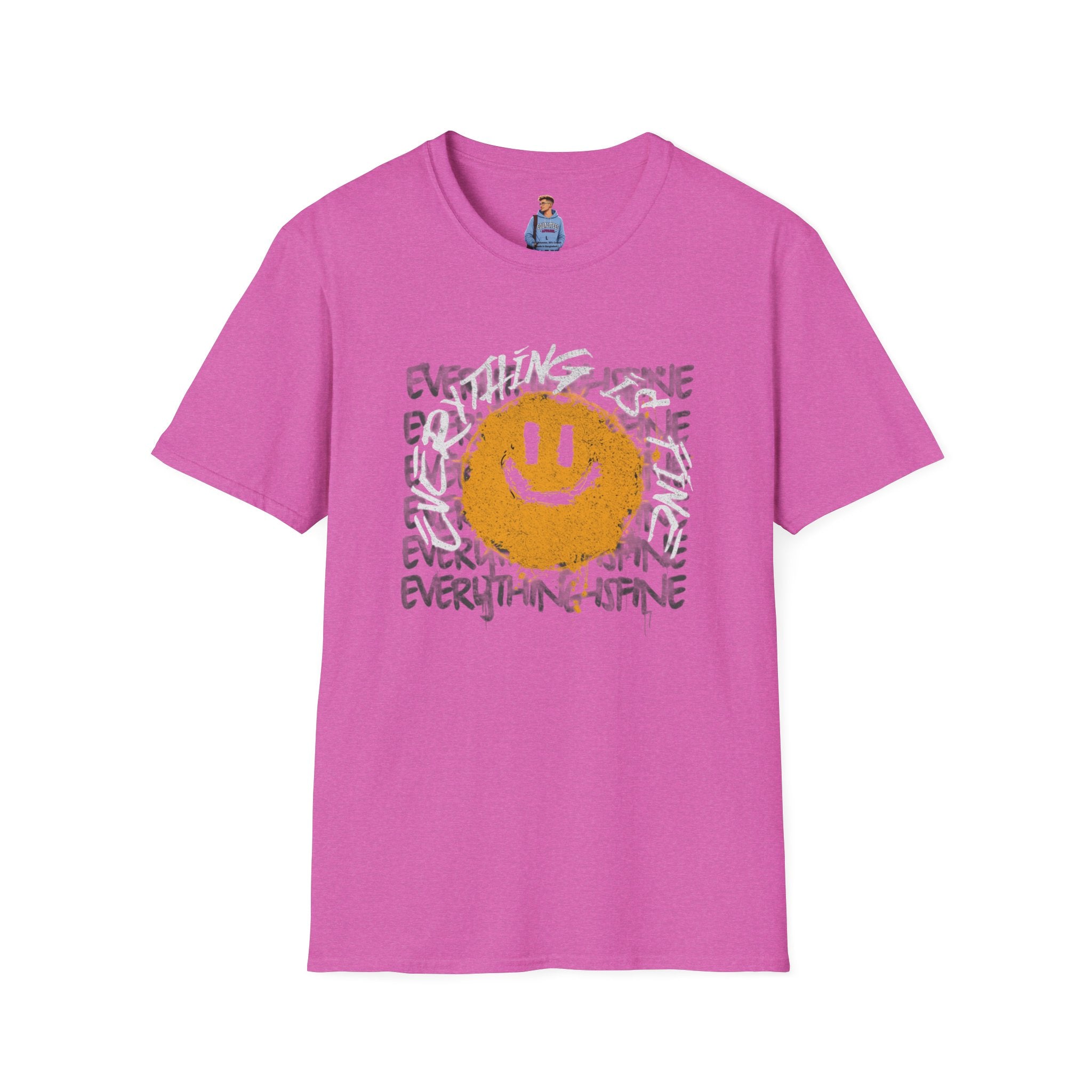 Camiseta unisex divertida y suave con la frase "Todo está bien", camiseta sarcástica, camiseta gráfica humorística, camiseta con frase del Apocalipsis, regalo para amantes de las bromas