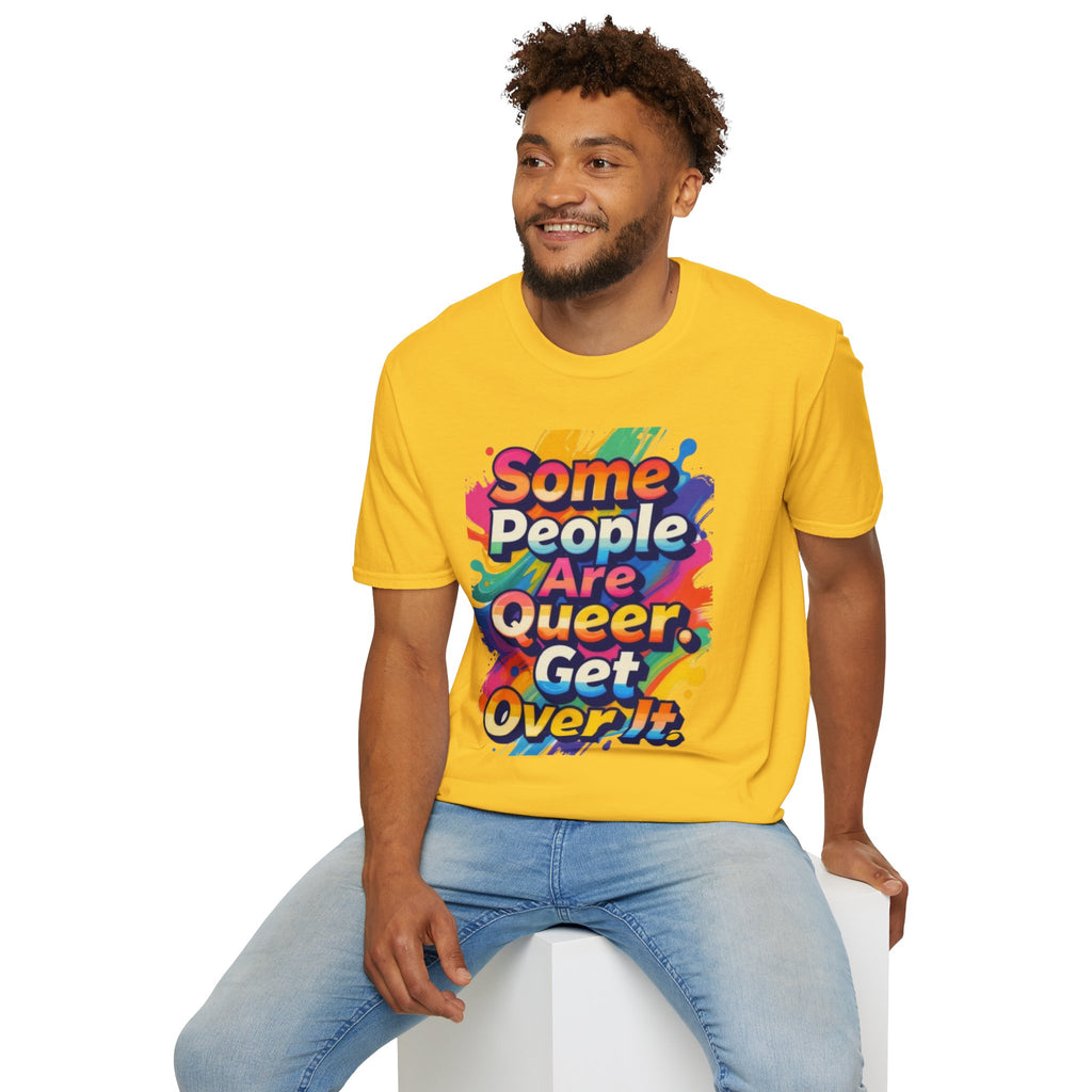 Some People Are Queer T-Shirt Rainbow Graphic