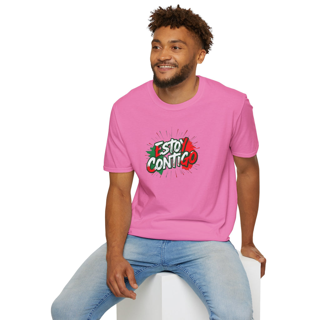 Estoy Contigo (I Am With You) Los inmigrantes hacen grande a Estados Unidos Camiseta unisex de estilo suave Camiseta clásica de protesta