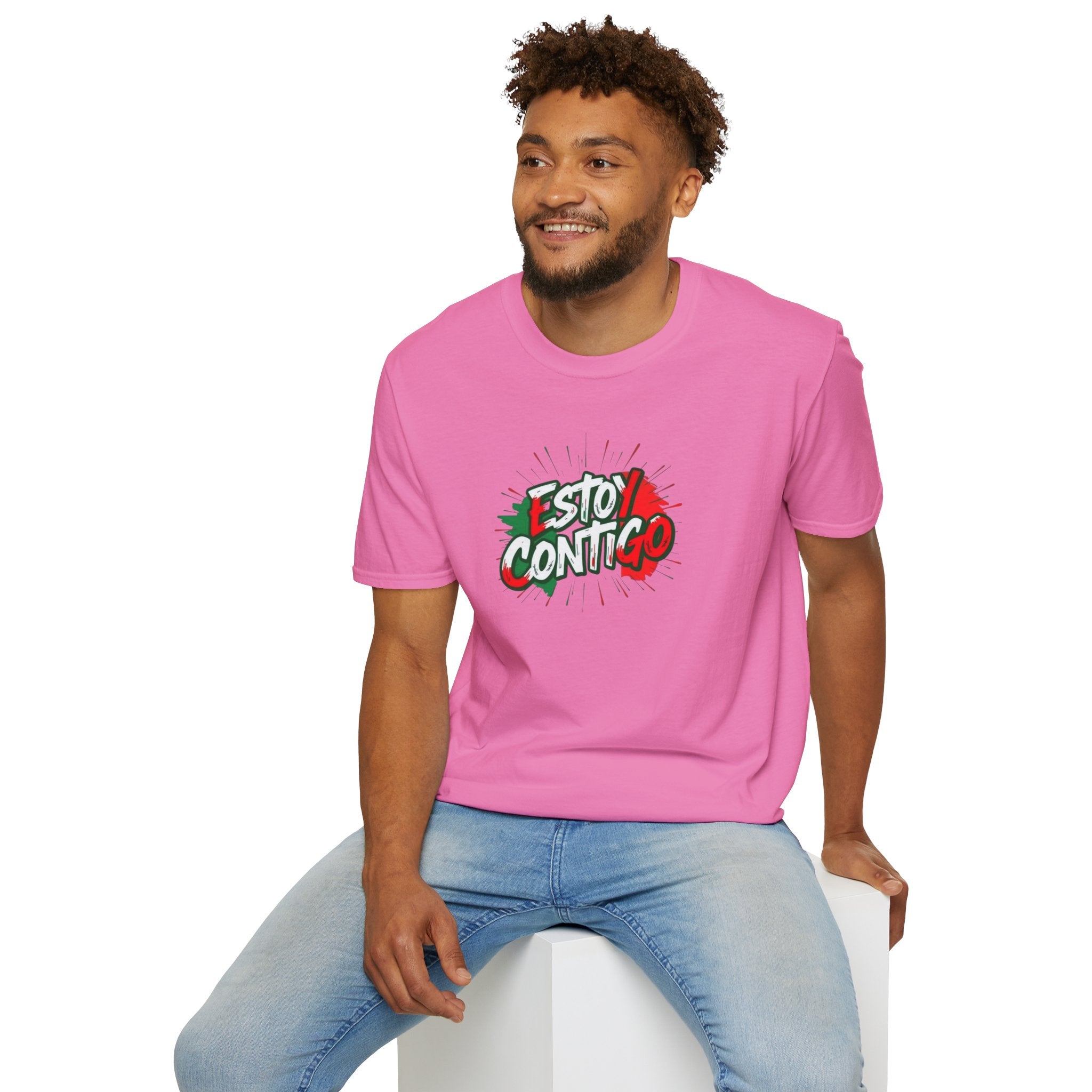 Estoy Contigo (I Am With You) Los inmigrantes hacen grande a Estados Unidos Camiseta unisex de estilo suave Camiseta clásica de protesta