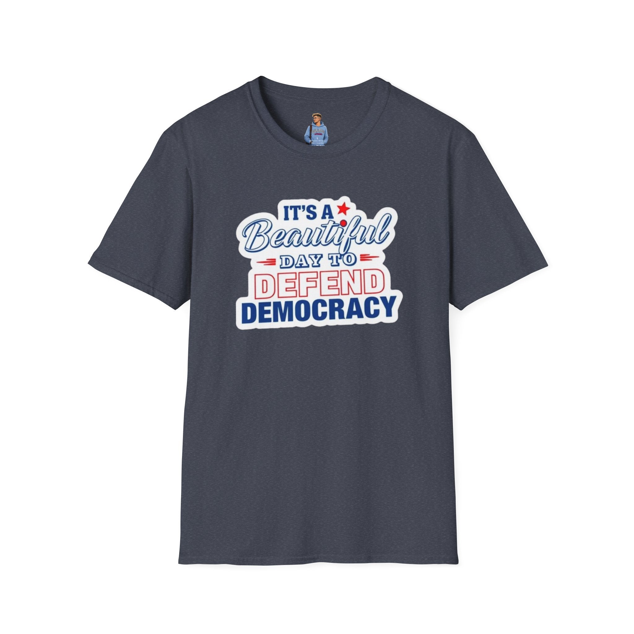 Camiseta unisex suave "Defend Democracy": perfecta para el activismo y el uso diario.