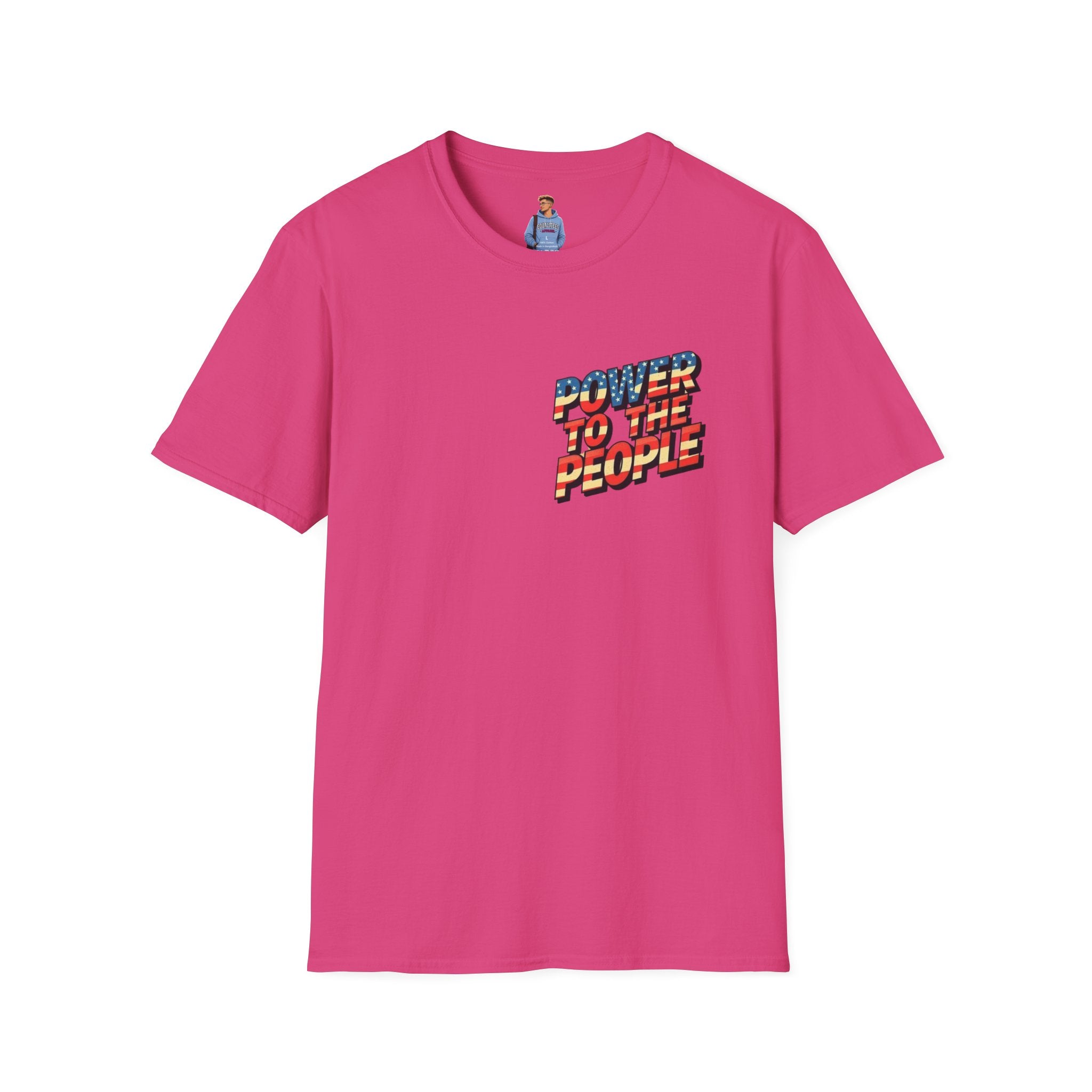 Camiseta unisex de estilo suave Power to the People, camiseta clásica de protesta