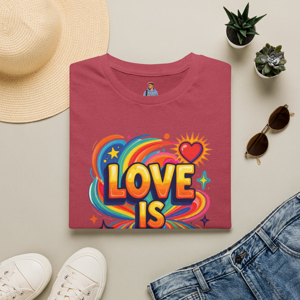 Love Is My Religion Retro Rainbow Graphic T-shirt