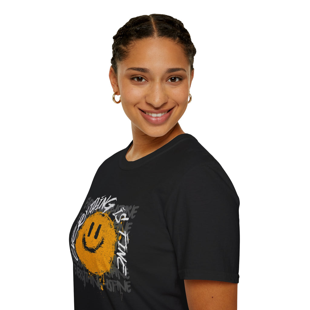Camiseta unisex divertida y suave con la frase "Todo está bien", camiseta sarcástica, camiseta gráfica humorística, camiseta con frase del Apocalipsis, regalo para amantes de las bromas