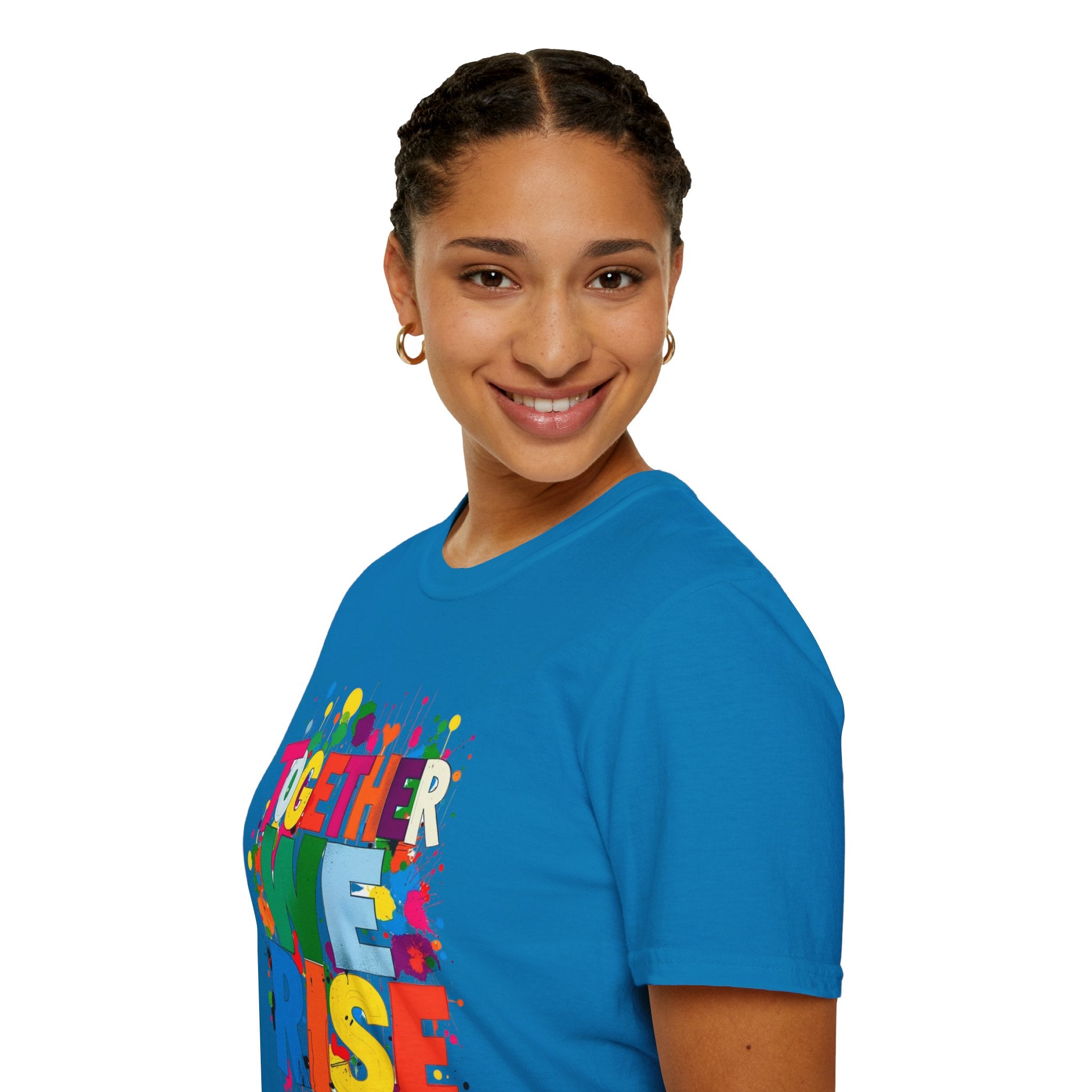 Juntos nos levantamos Camiseta unisex de estilo suave