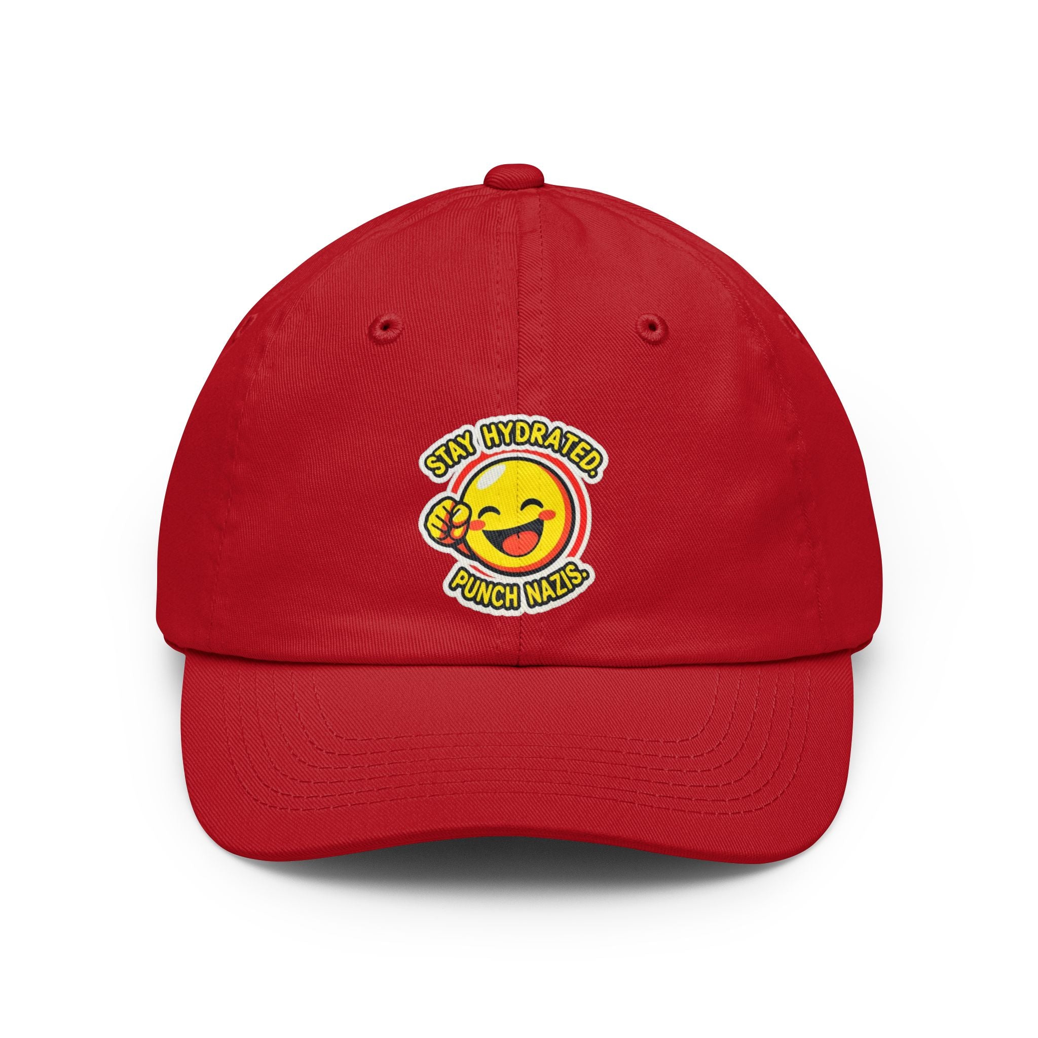 "Stay Hydrated Punch Nazis" Smiley Cap