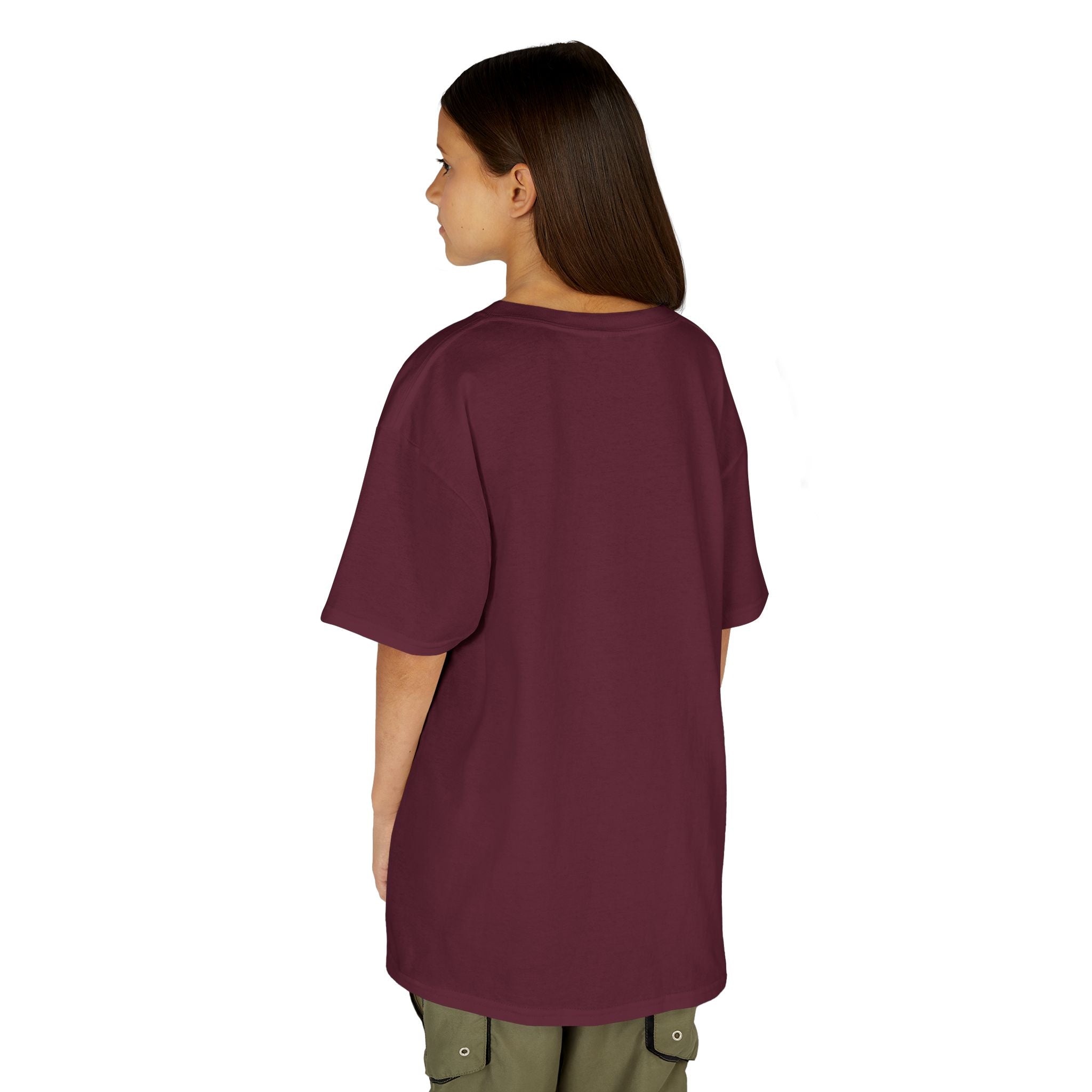Camiseta de algodón grueso para niños con tigre fractal colorido