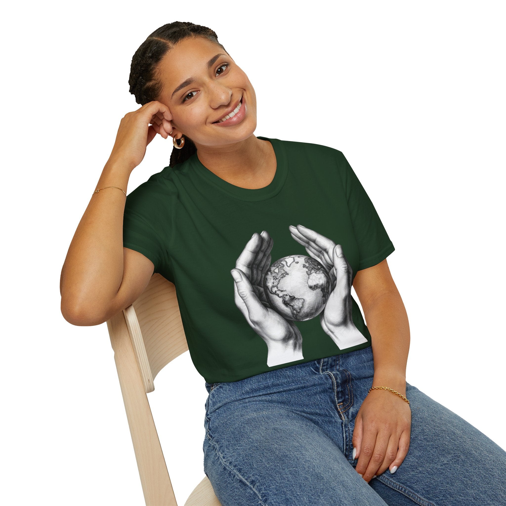 Earth in Your Hands T-Shirt — Protect the Planet Graphic Tee