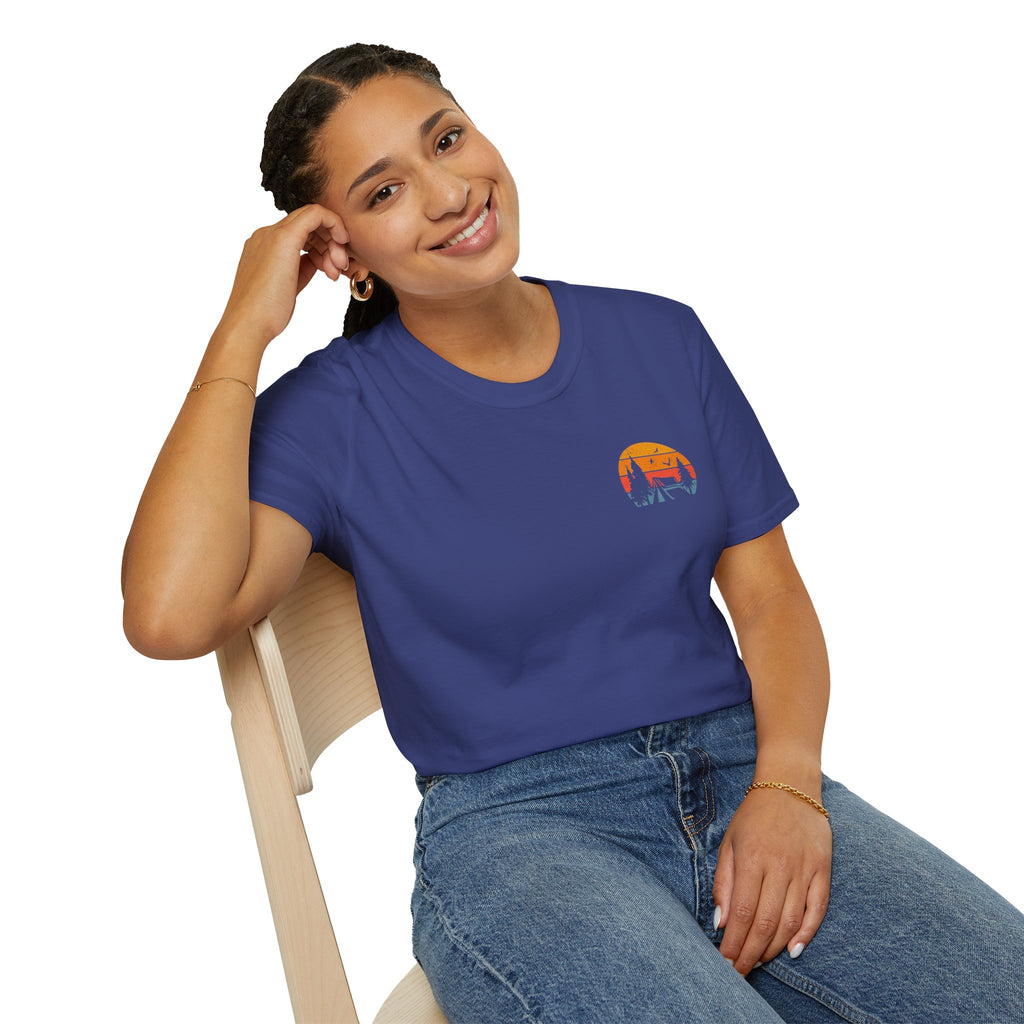 Unisex Softstyle T-Shirt - 'I'd Rather Be Camping' Adventure Tee