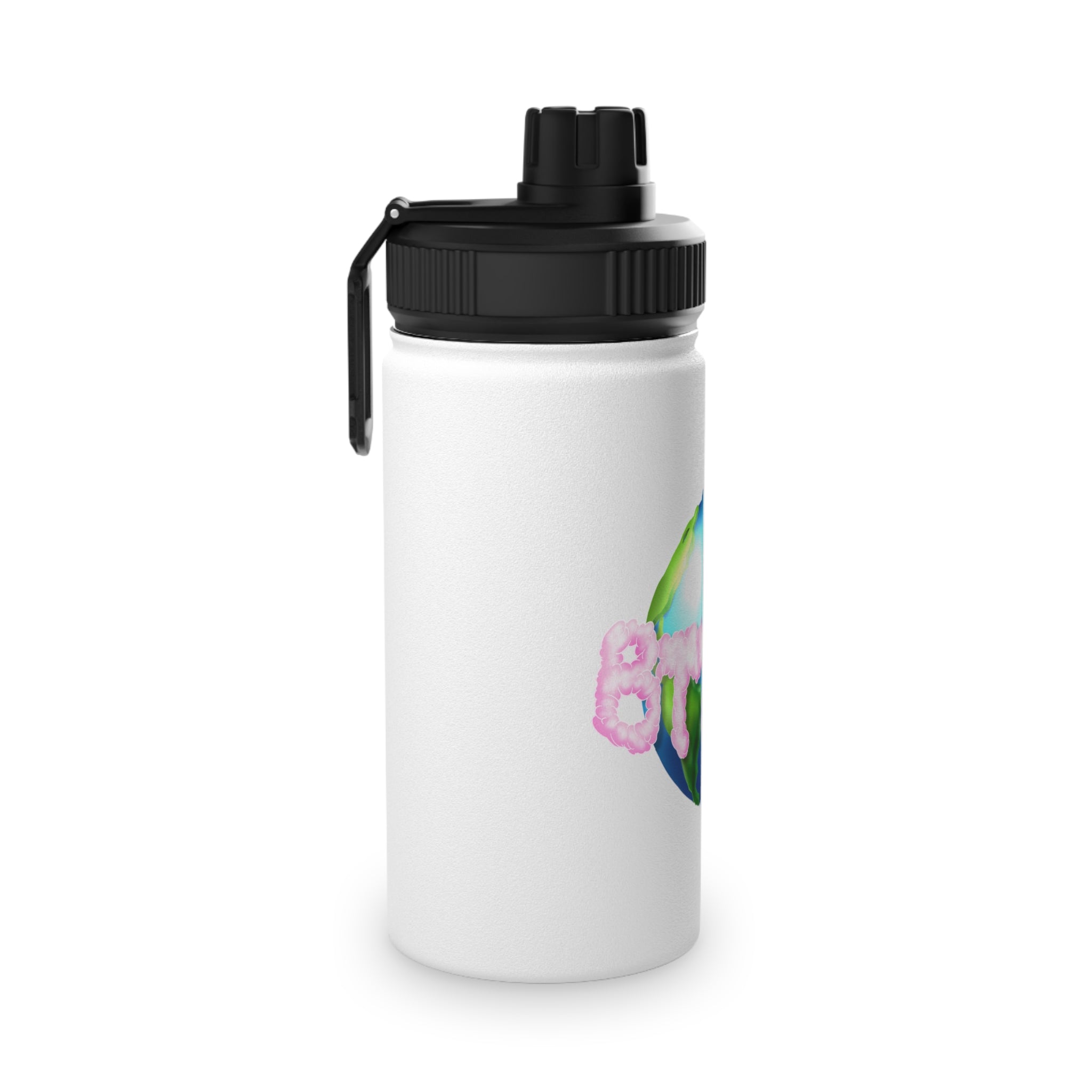 BTTF - Black Trans Travel Fund Logo Stainless Steel Sports Water Bottle