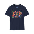 Floral 'FTP' Graphic T-Shirt