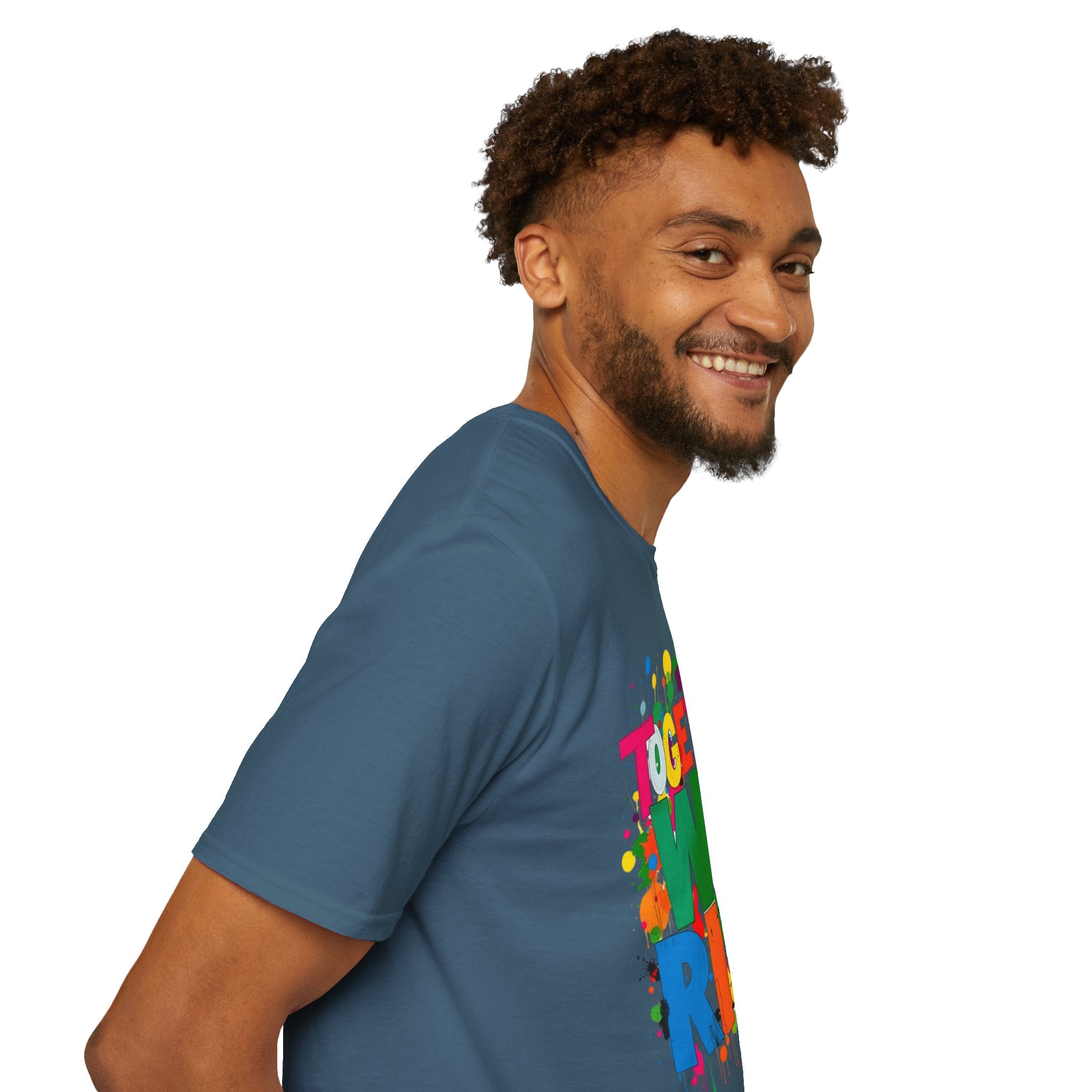 Juntos nos levantamos Camiseta unisex de estilo suave