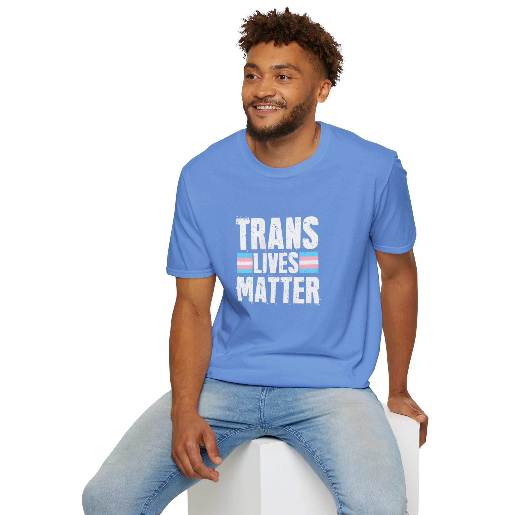 Trans Lives Matter Unisex Softstyle T-Shirt - Support LGBTQ+ Rights
