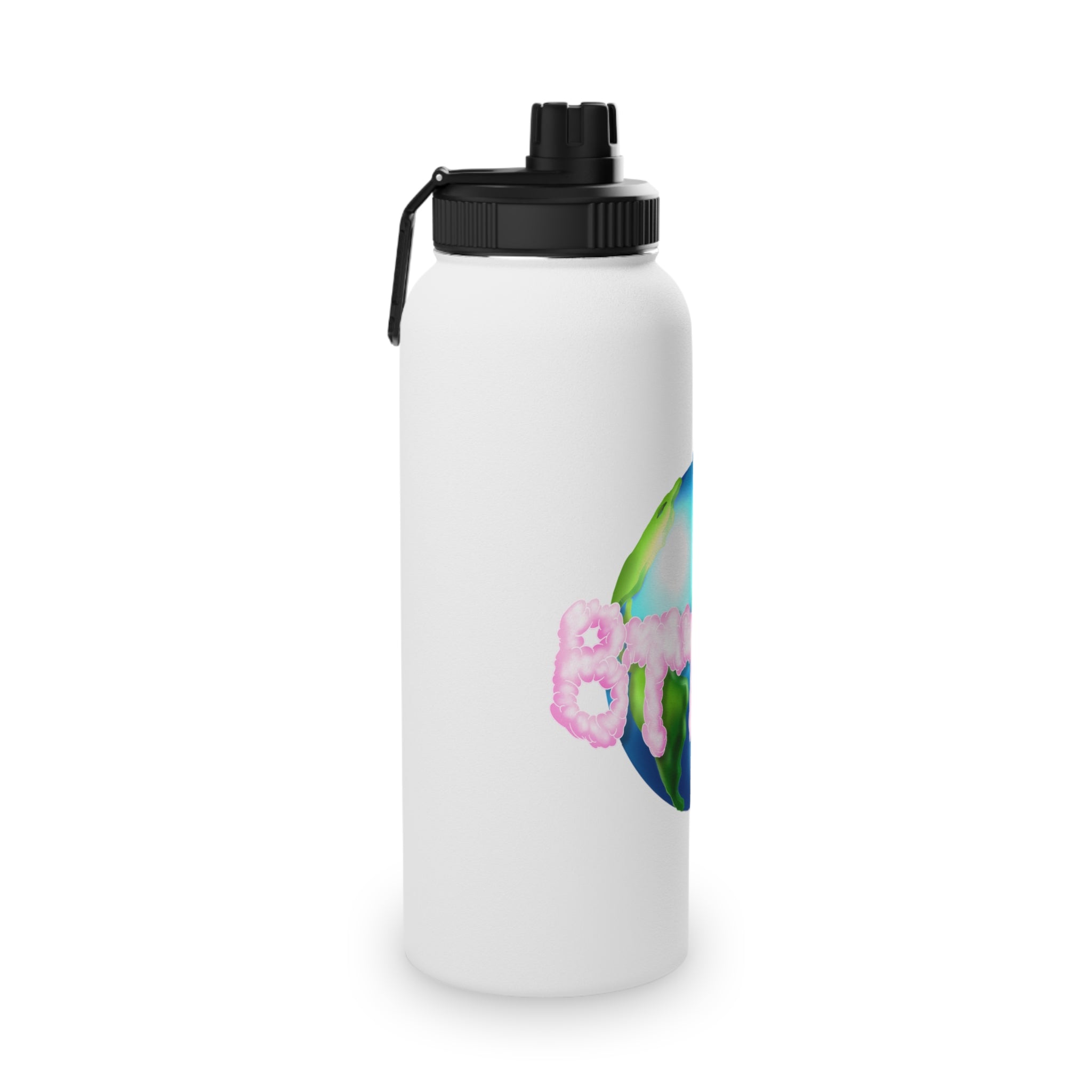 BTTF - Black Trans Travel Fund Logo Stainless Steel Sports Water Bottle