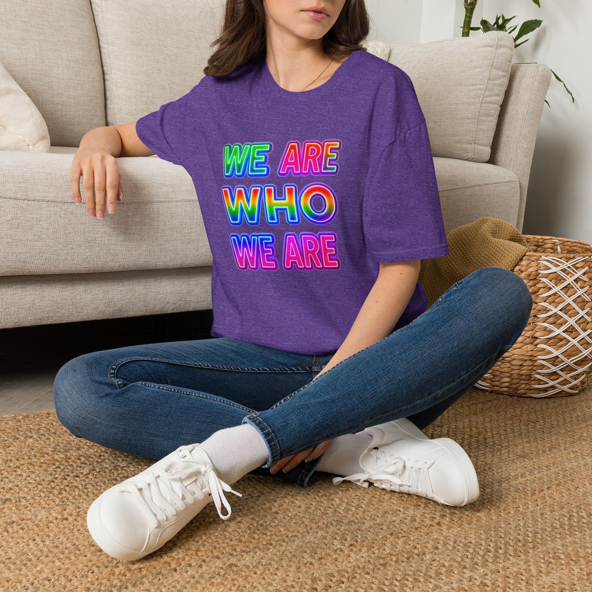 Pride Statement T-Shirt - 'We Are Who We Are' - Unisex Softstyle Tee for Self-Expression