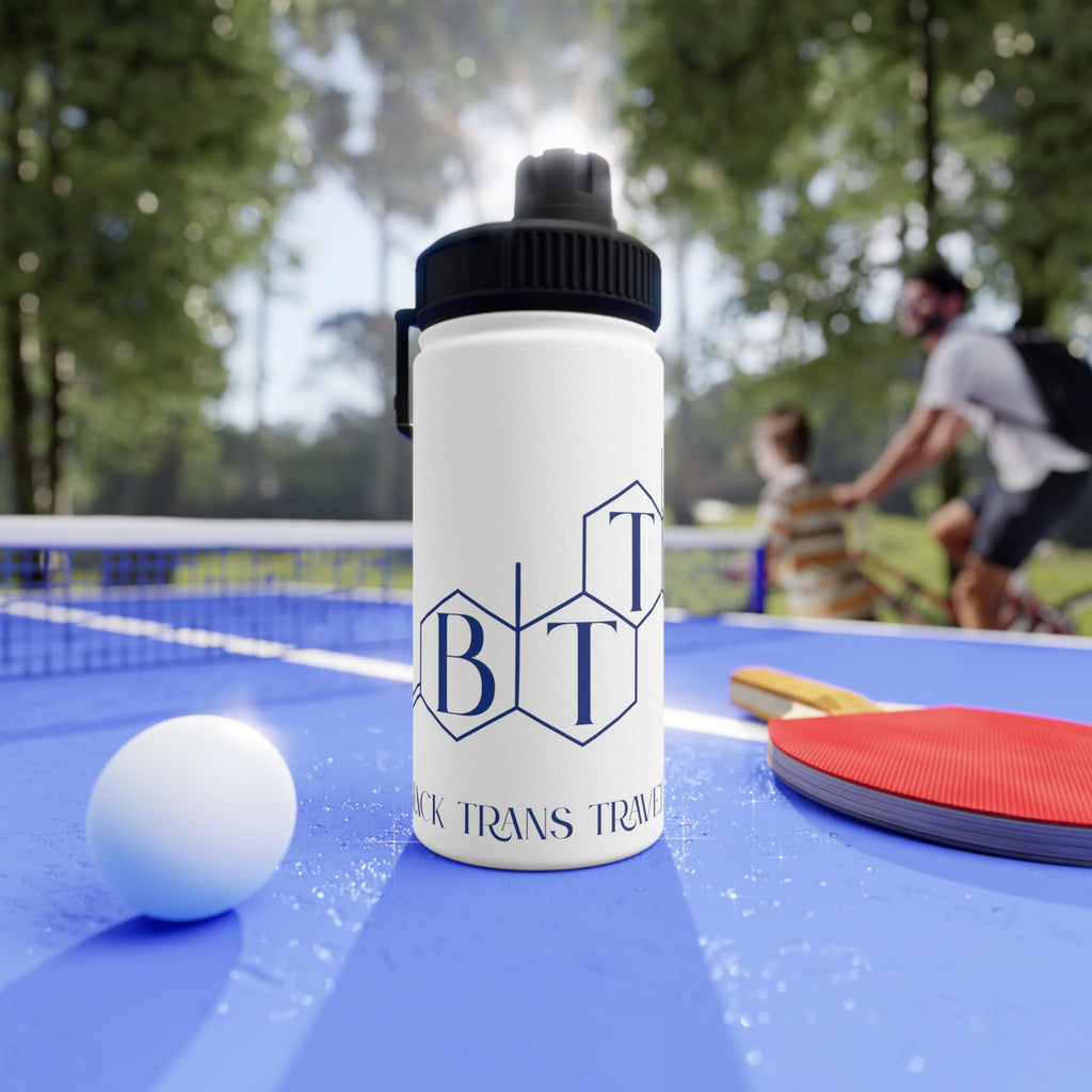 BTTF - Black Trans Travel Fund Logo Stainless Steel Sports Water Bottle