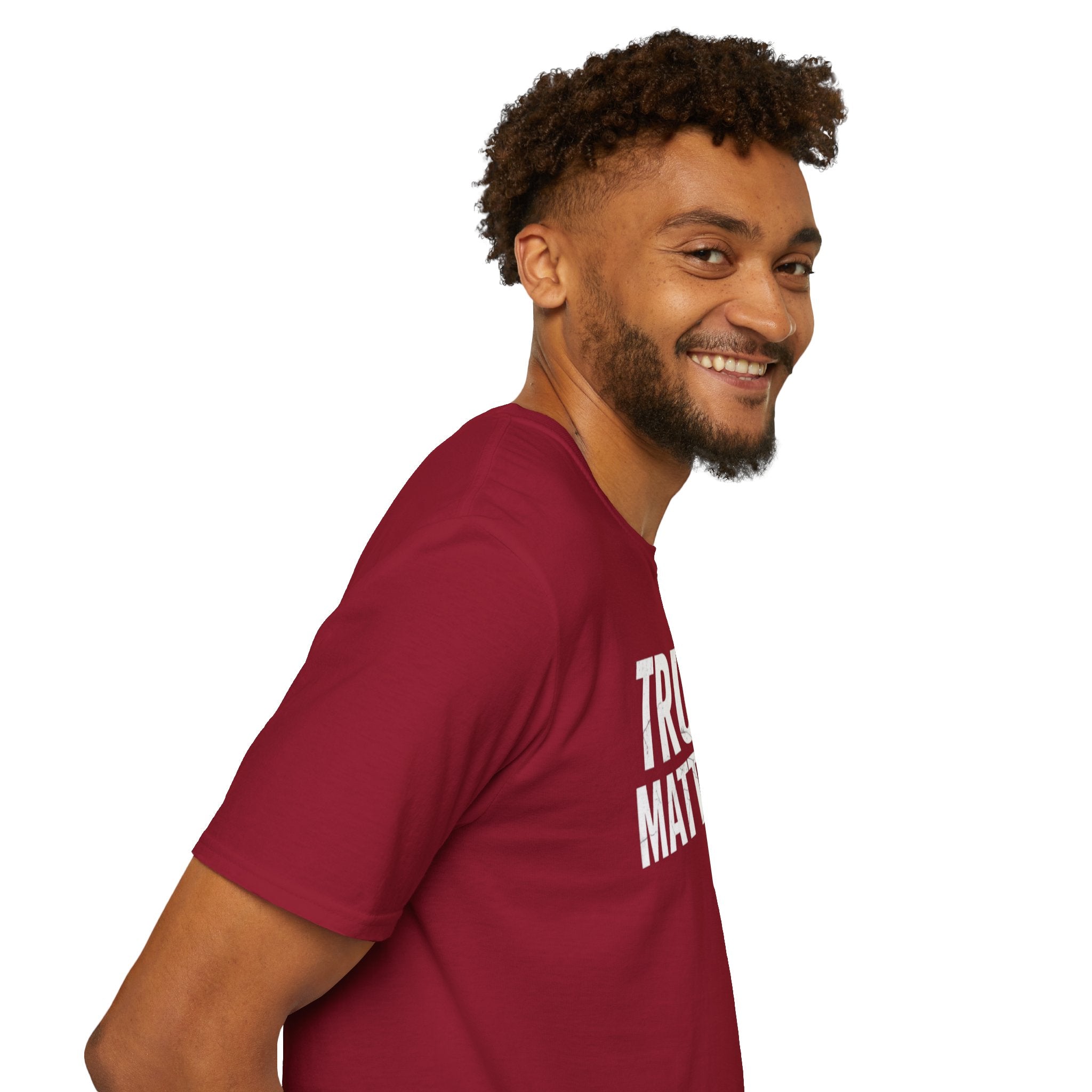 Camiseta unisex de estilo suave: camiseta con el lema "La verdad importa", ideal para activistas y uso diario.