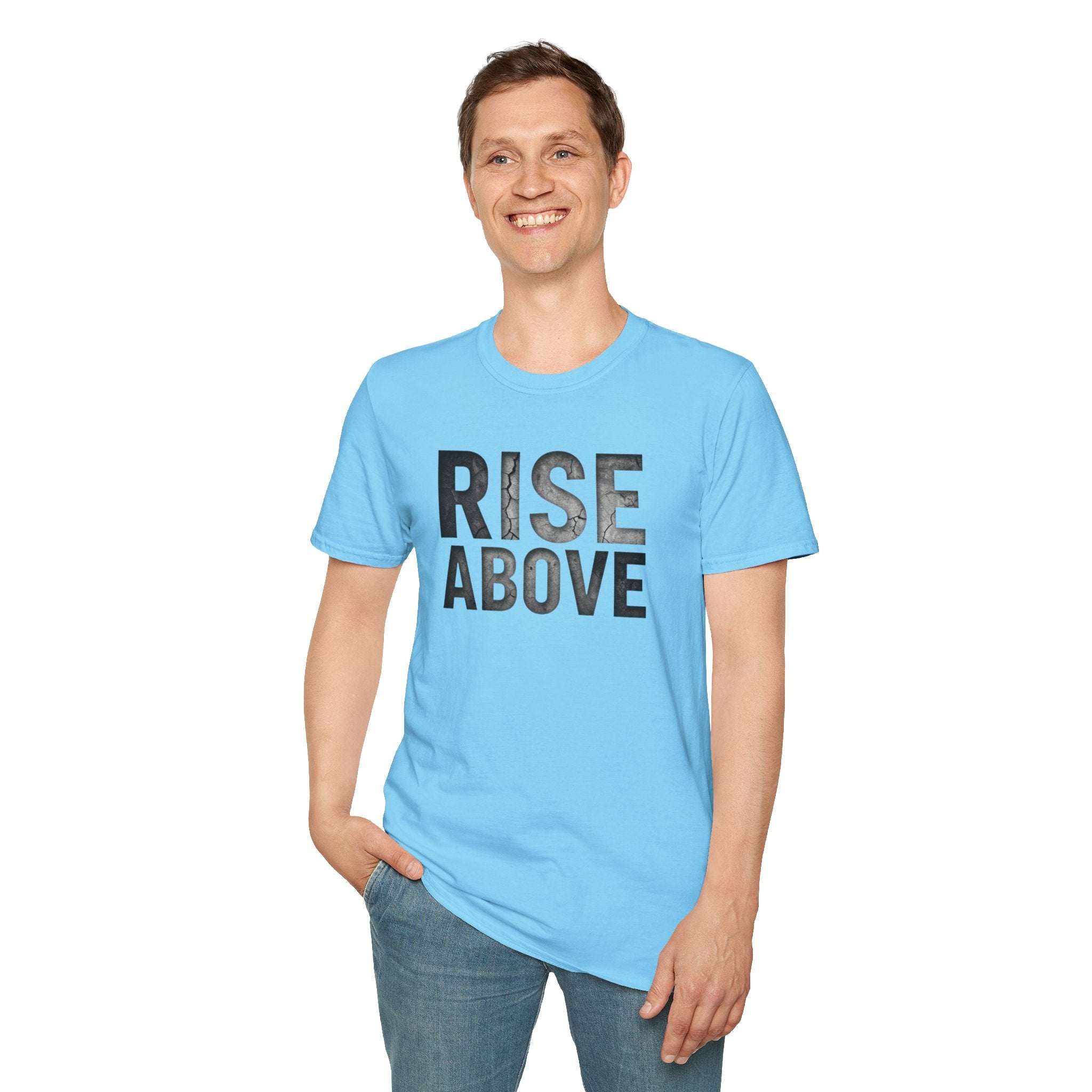 Rise Above Motivational Graphic T-Shirt