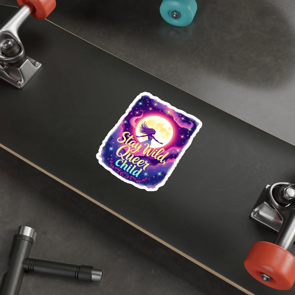 Die-Cut Stickers - Stay Wild, Queer Child - EqualiTees.Me