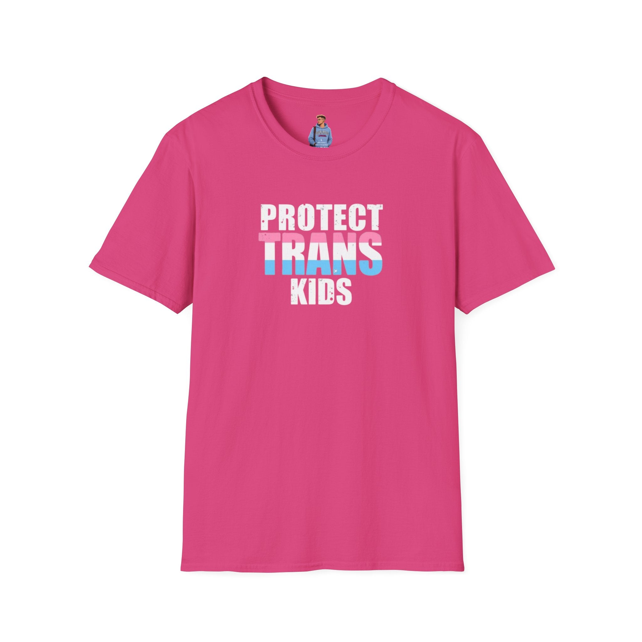 Camiseta unisex Softstyle - PROTEGE A LOS NIÑOS TRANS