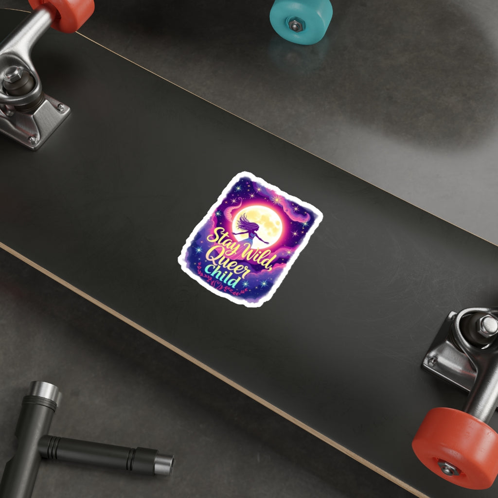 Die-Cut Stickers - Stay Wild, Queer Child - EqualiTees.Me