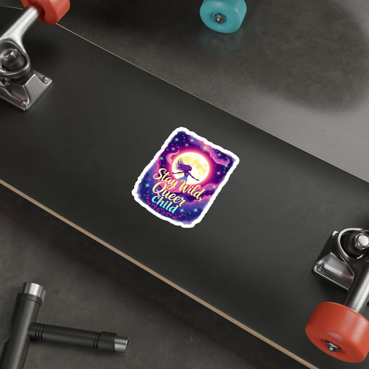 Die-Cut Stickers - Stay Wild, Queer Child - EqualiTees.Me