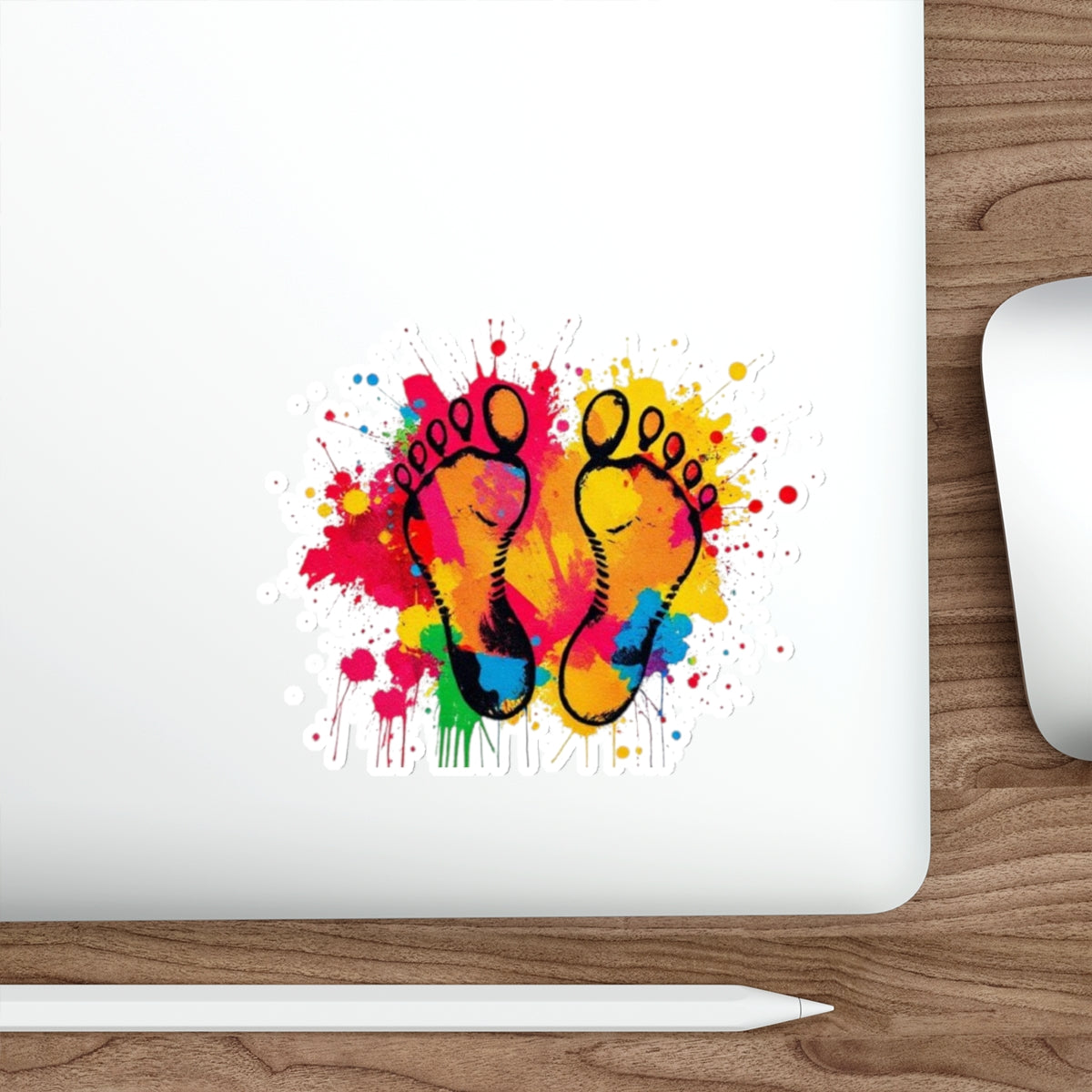 Die-Cut Stickers - Rainbow Feet - EqualiTees.Me