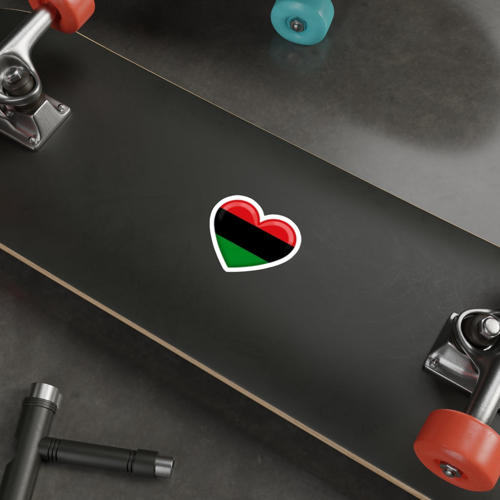 Pan African Heart Die-Cut Sticker - EqualiTees.Me