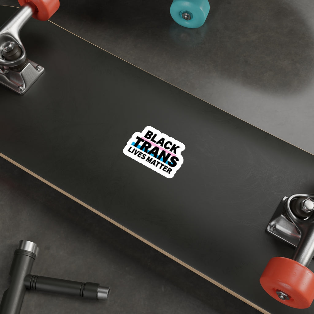 BLACK TRANS LIVES MATTER Sticker - EqualiTees.Me