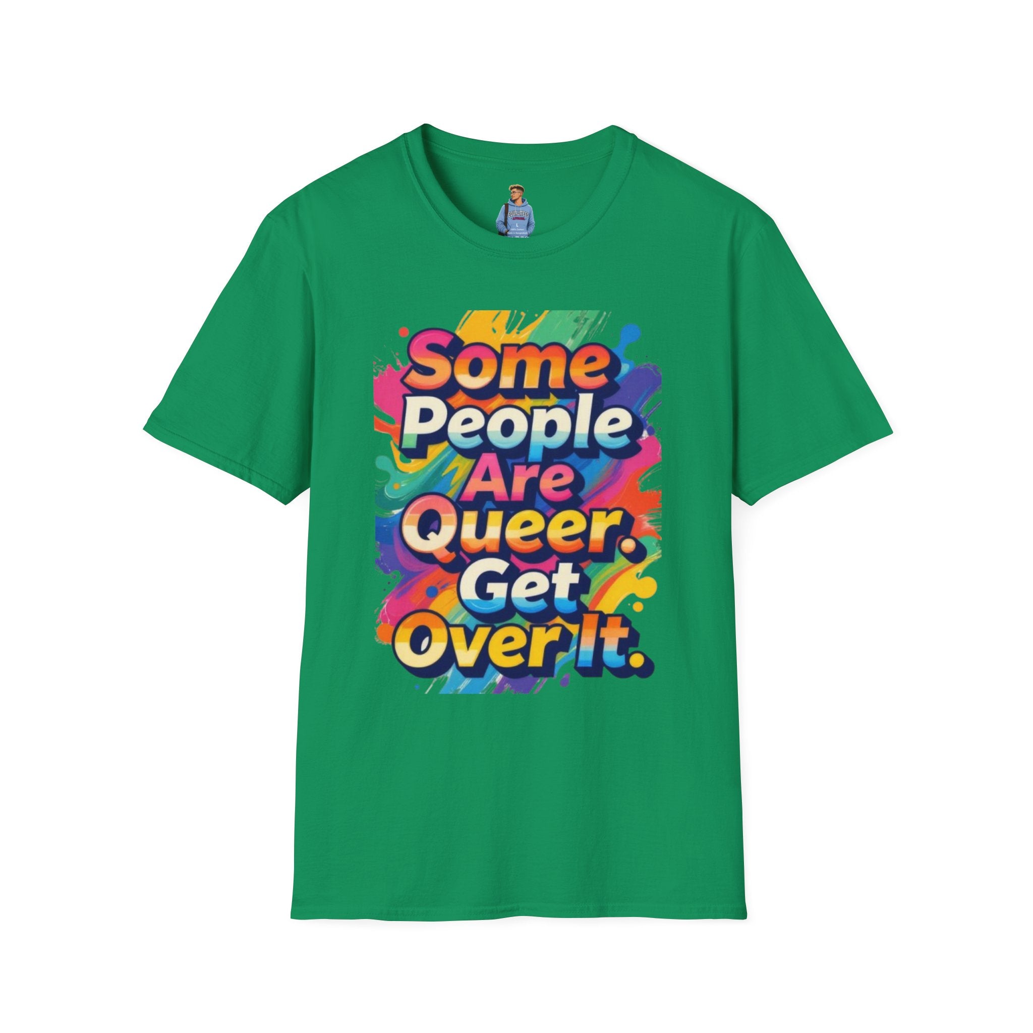 Some People Are Queer T-Shirt Rainbow Graphic