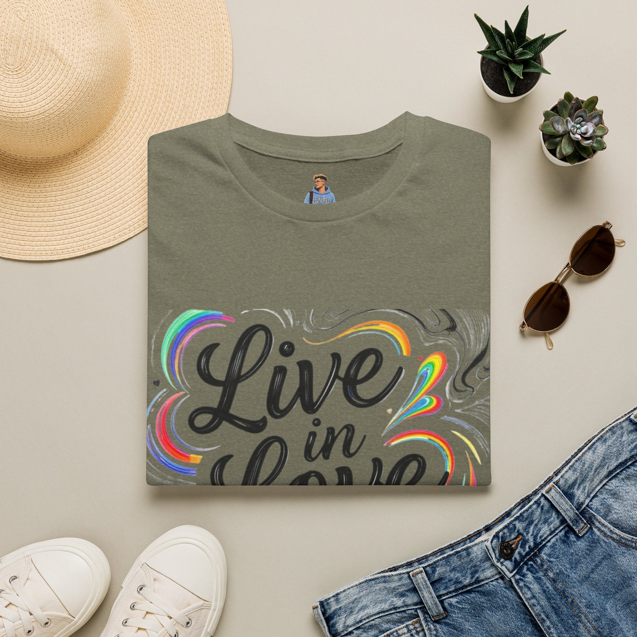 Live in Love Inspirational T-Shirt