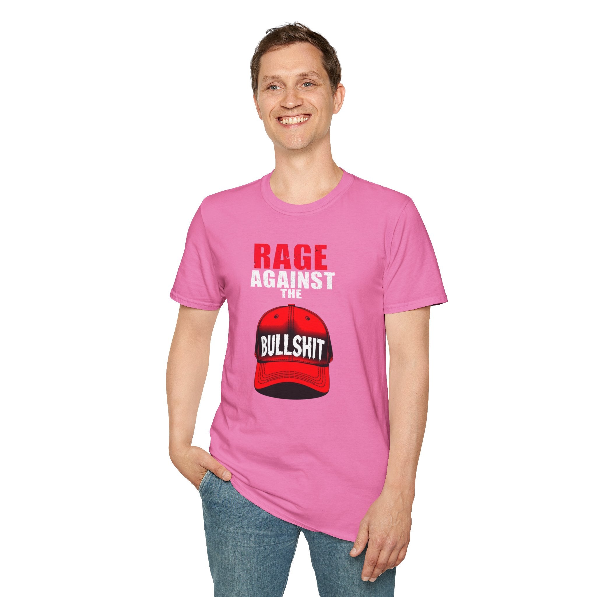 Camiseta unisex Softstyle - Camiseta gráfica "Rage Against the BS"