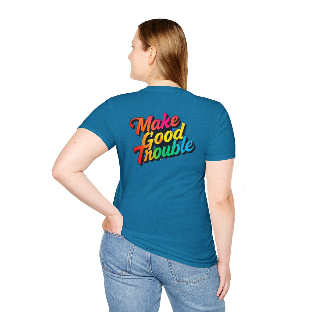 Make Good Trouble' Rainbow T-Shirt