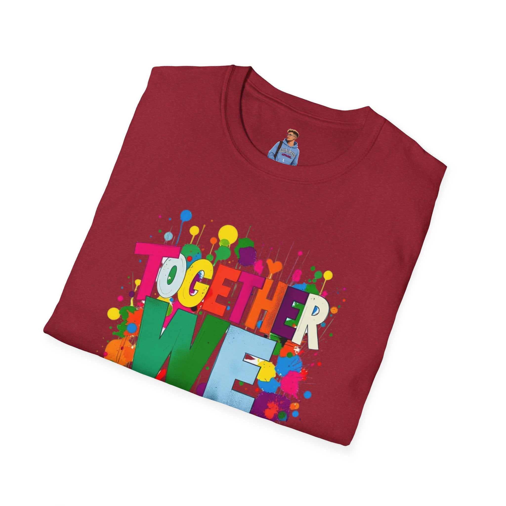 Juntos nos levantamos Camiseta unisex de estilo suave