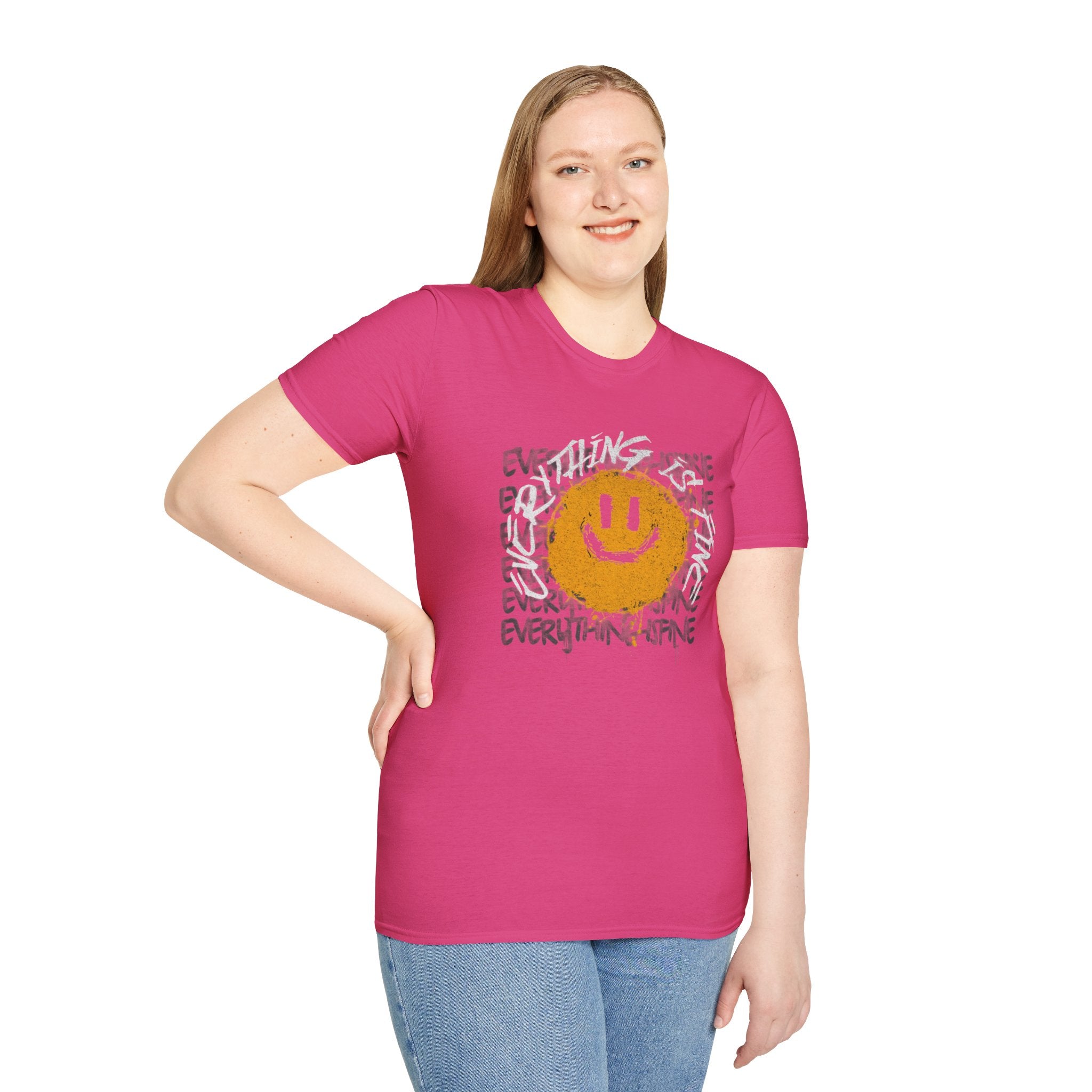Camiseta unisex divertida y suave con la frase "Todo está bien", camiseta sarcástica, camiseta gráfica humorística, camiseta con frase del Apocalipsis, regalo para amantes de las bromas