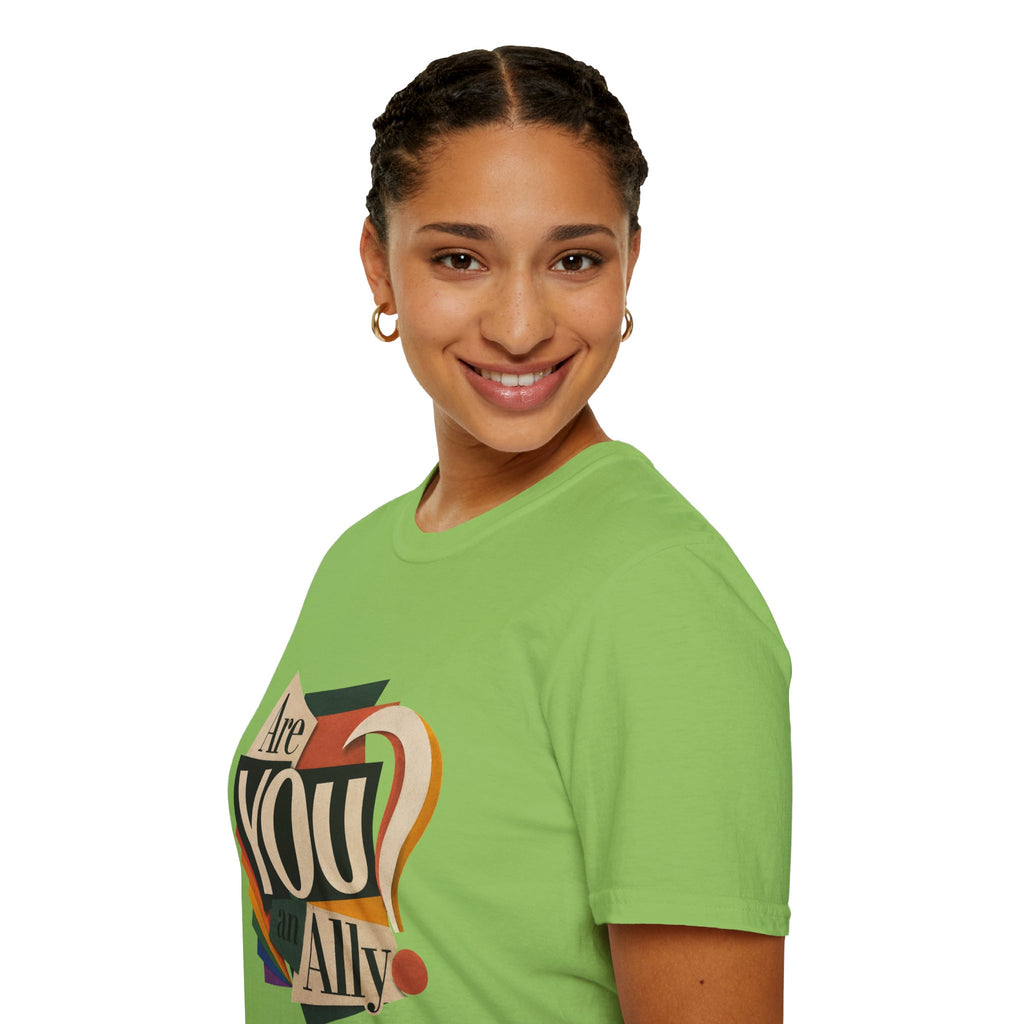 Are You An Ally? T-Shirt — Vintage Pride Ally Tee