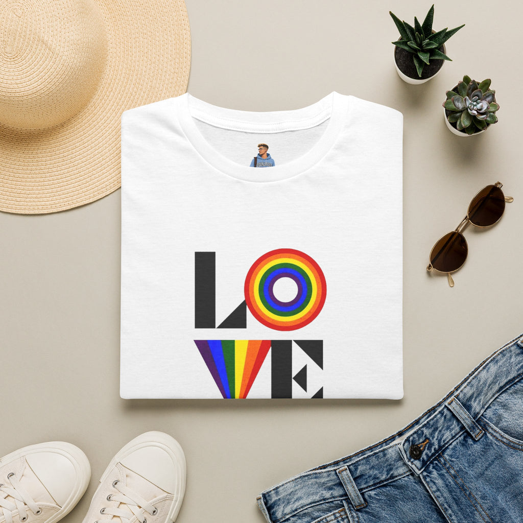 Vibrant LOVE Design for Pride Unisex Softstyle T-Shirt