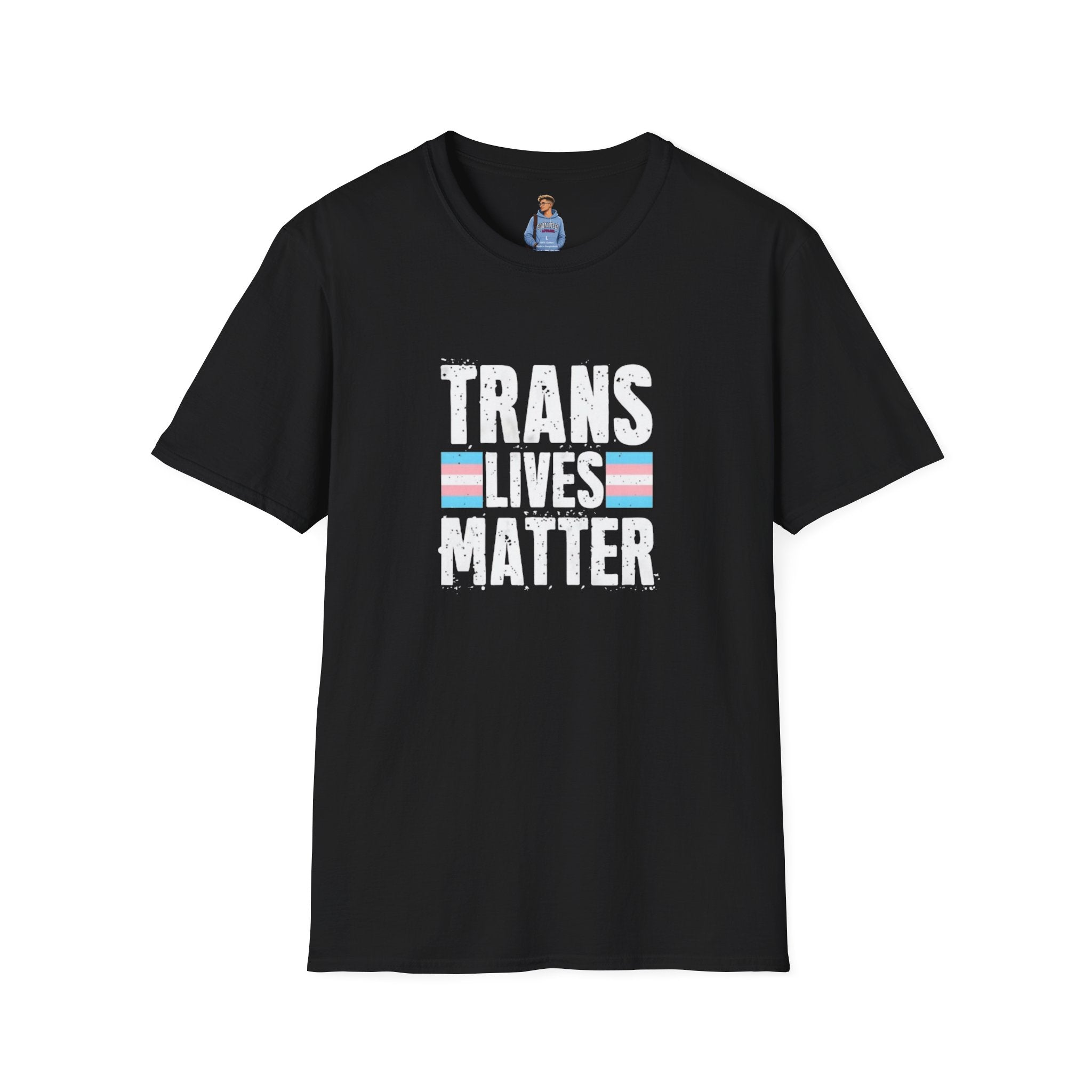Camiseta unisex de estilo suave Trans Lives Matter: apoya los derechos LGBTQ+