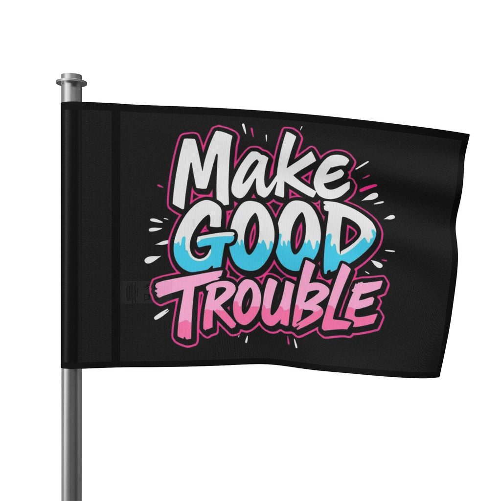 Make Good Trouble Trans Colors Flag - EqualiTees.Me