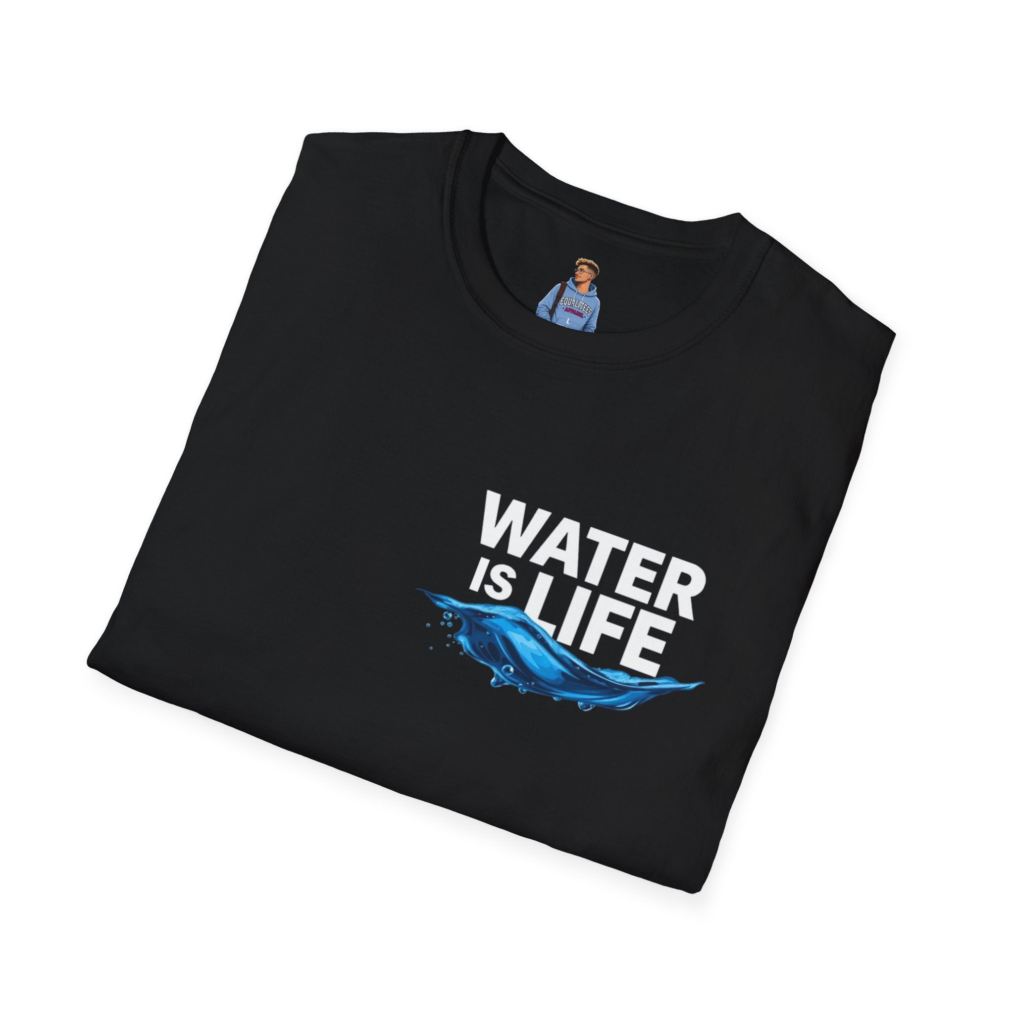 Water is Life Unisex T-Shirt | Eco-Friendly Tee for Environmentalists, Beach Lovers, Awareness Campaigns, Gifting