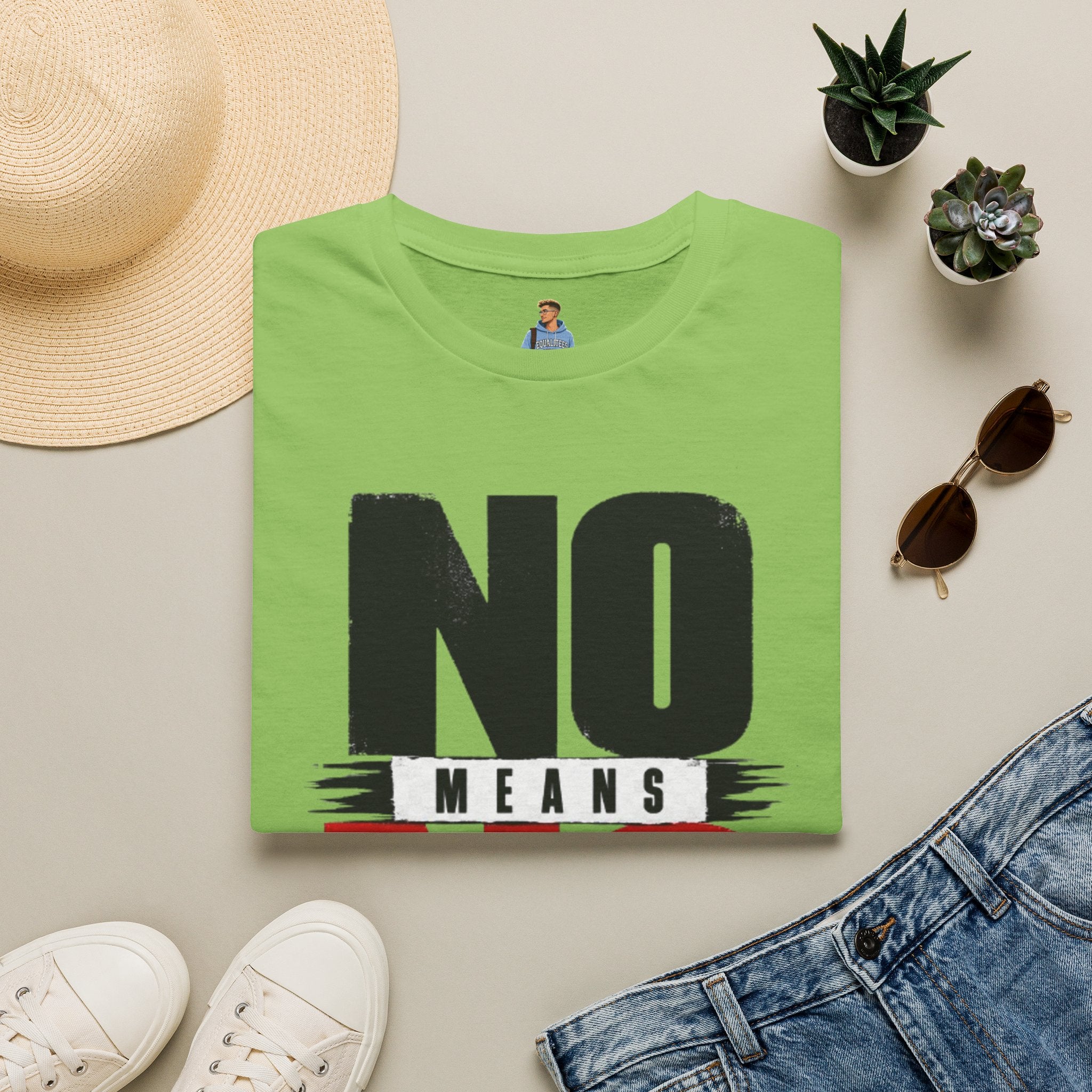 NO Means NO T-Shirt — Consent Awareness Graphic Tee
