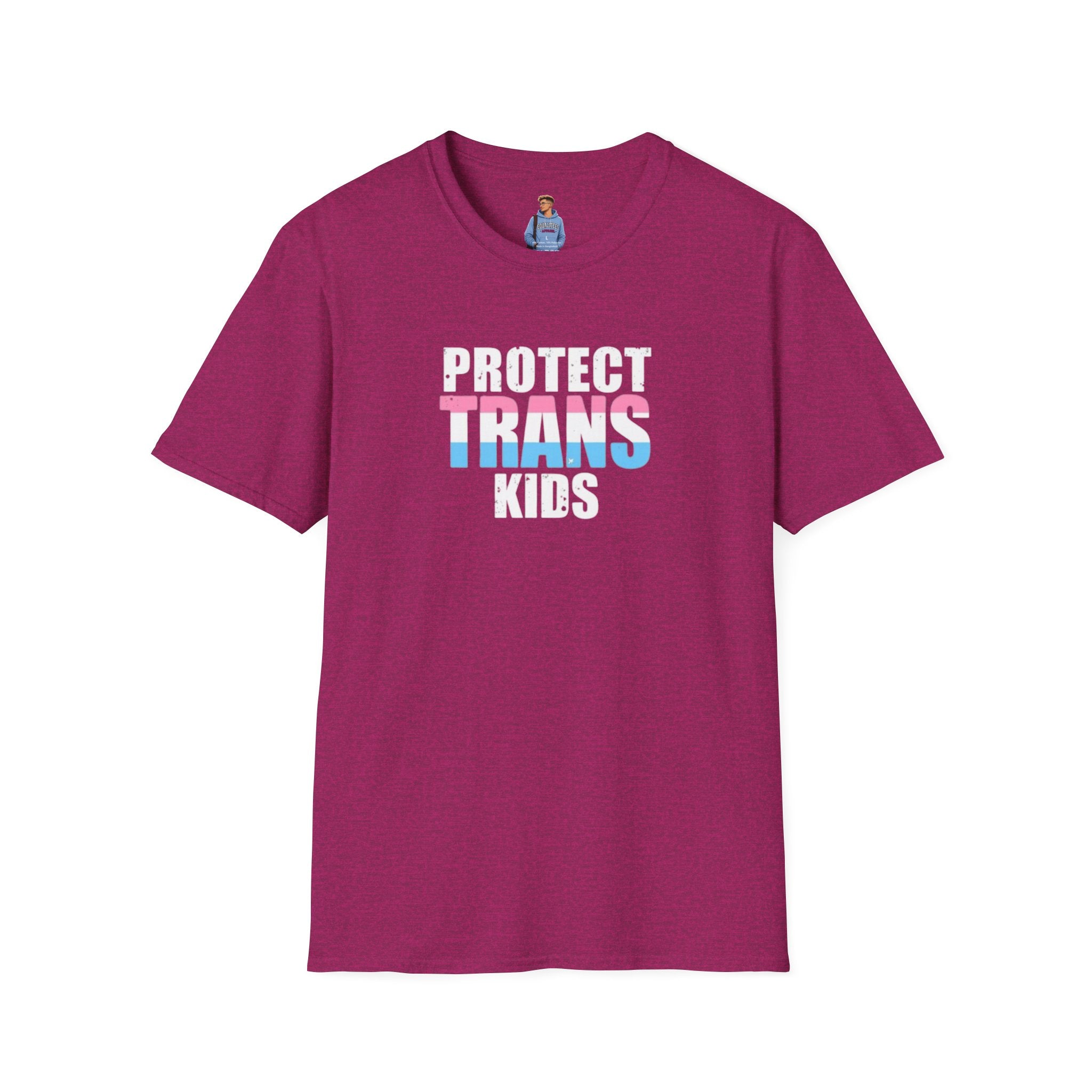 Camiseta unisex Softstyle - PROTEGE A LOS NIÑOS TRANS