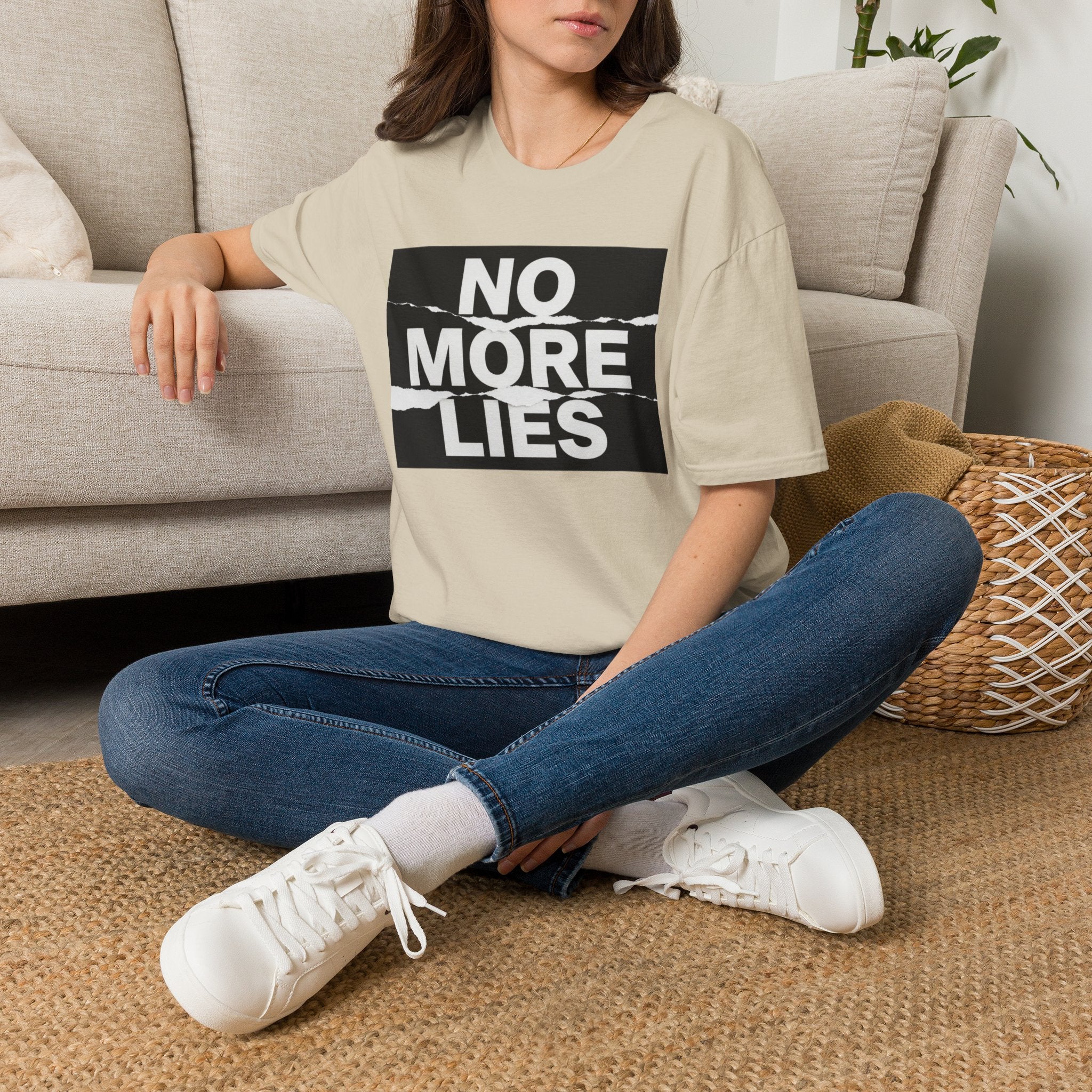 No More Lies T-Shirt — Bold Protest Graphic Tee