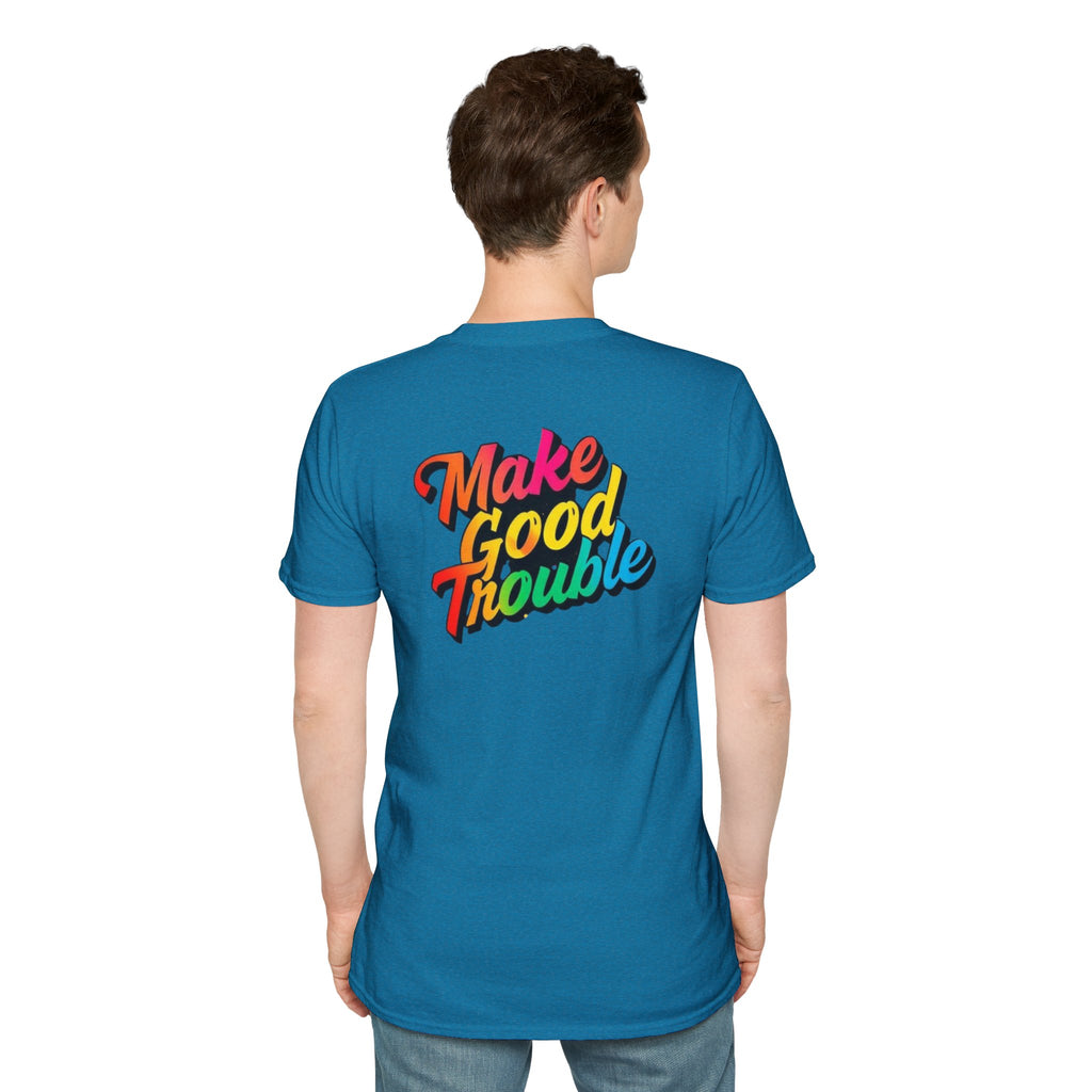 Make Good Trouble' Rainbow T-Shirt