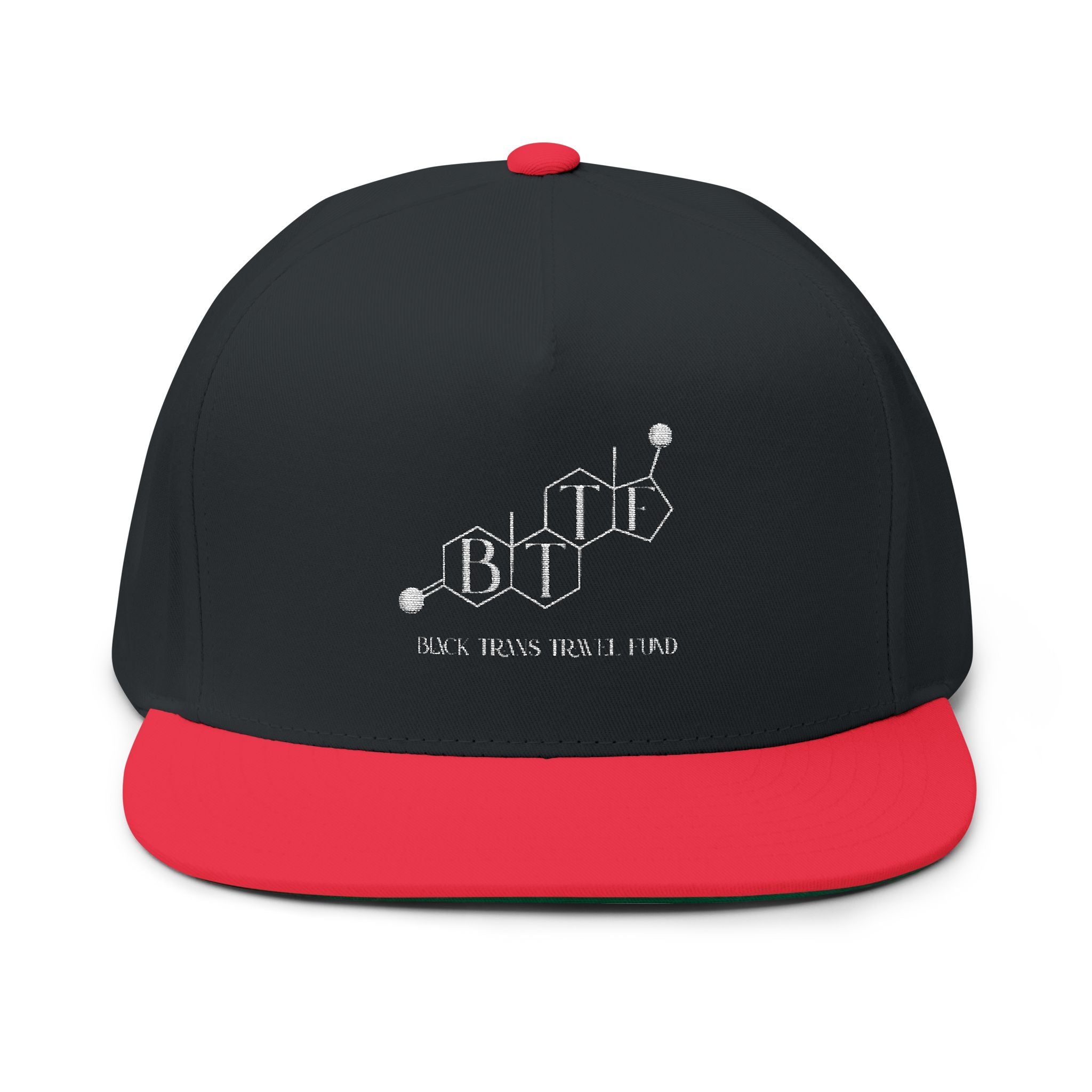 BTTF - Black Trans Travel Fund Embroidered Logo Flat Bill Cap